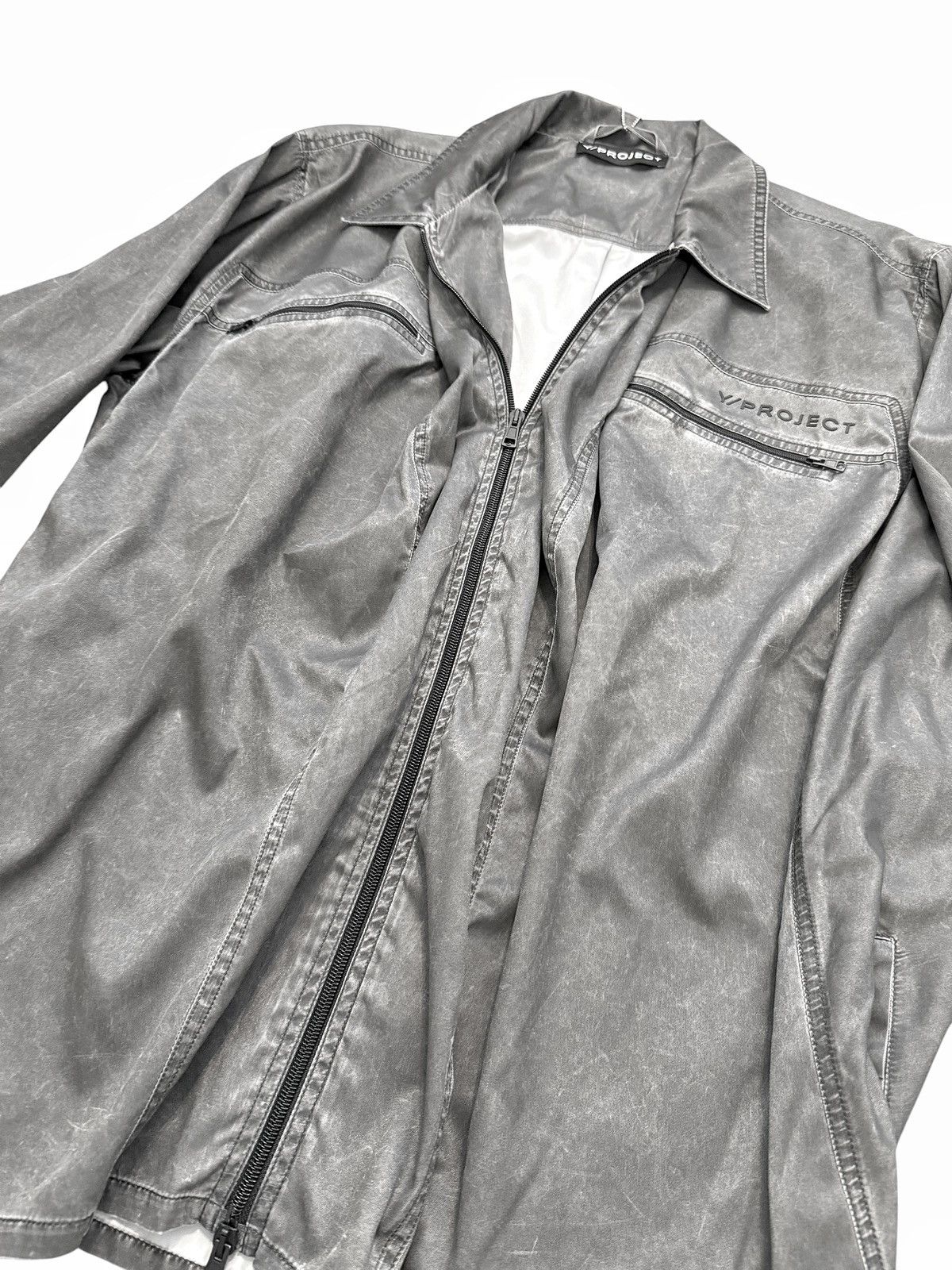 $1,000 Pop Up Nylon Grey Jacket