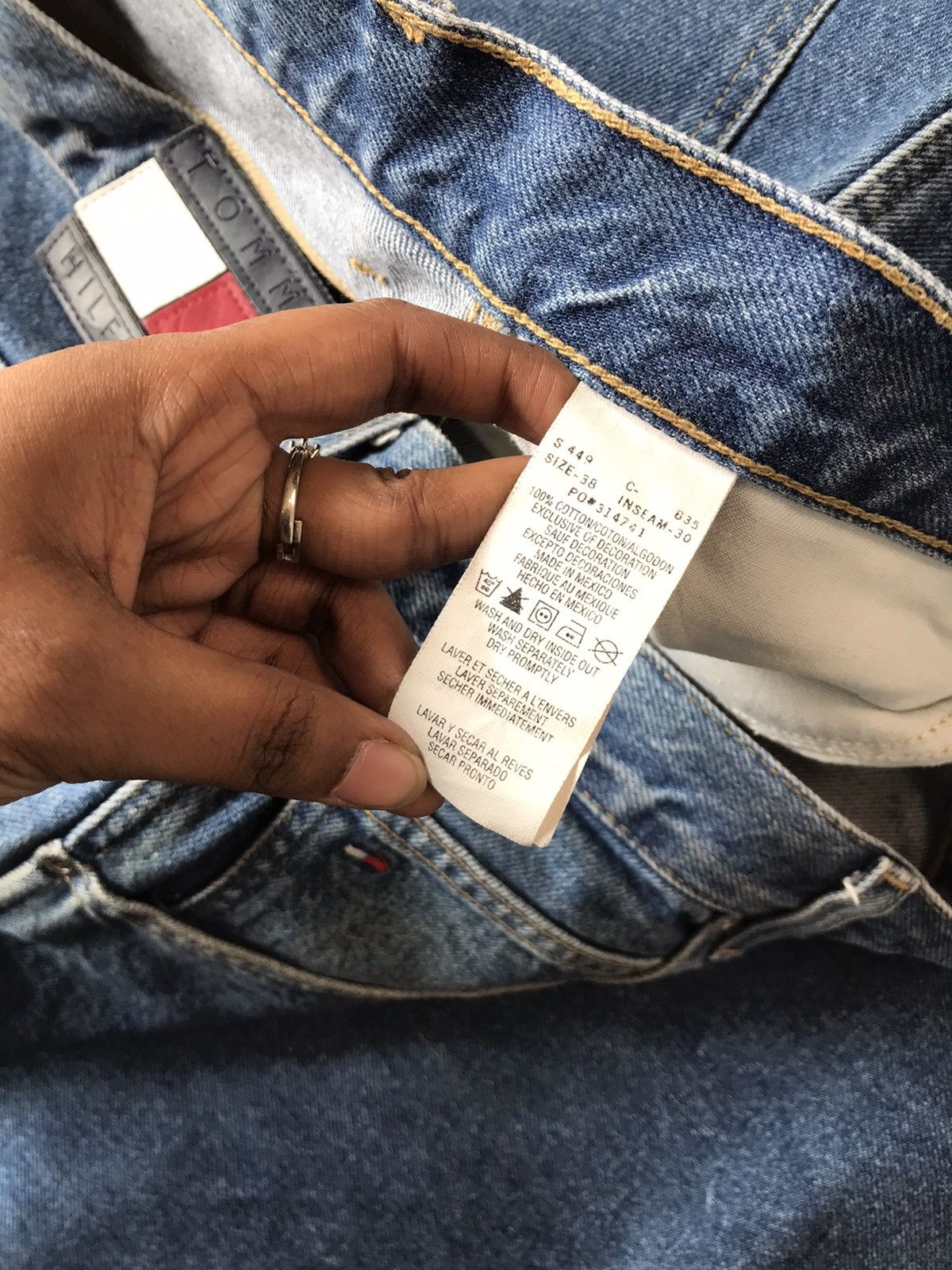 Tommy Hilfiger × Vintage Vintage Tommy Hilfiger baggy fit carpenter denim Size US 40 / EU 56 - 7 Thumbnail