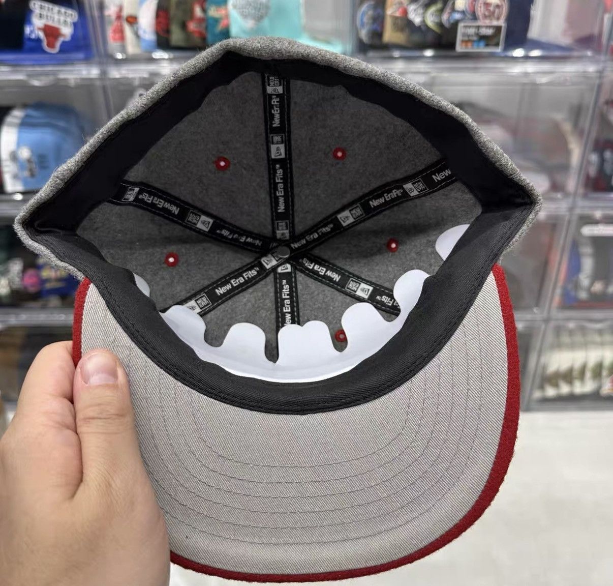 New Era New Era MLB Boston Red Sox Wool Flat Brim Baseball Cap J32 Size ONE SIZE - 4 Thumbnail