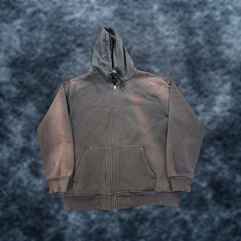 Southpole VINTAGE Southpole Hoodie Mens L Black Full Zip Thermal Fleece Sun Faded Distressed Hip Hop Size US L / EU 52-54 / 3 - 1 Thumbnail