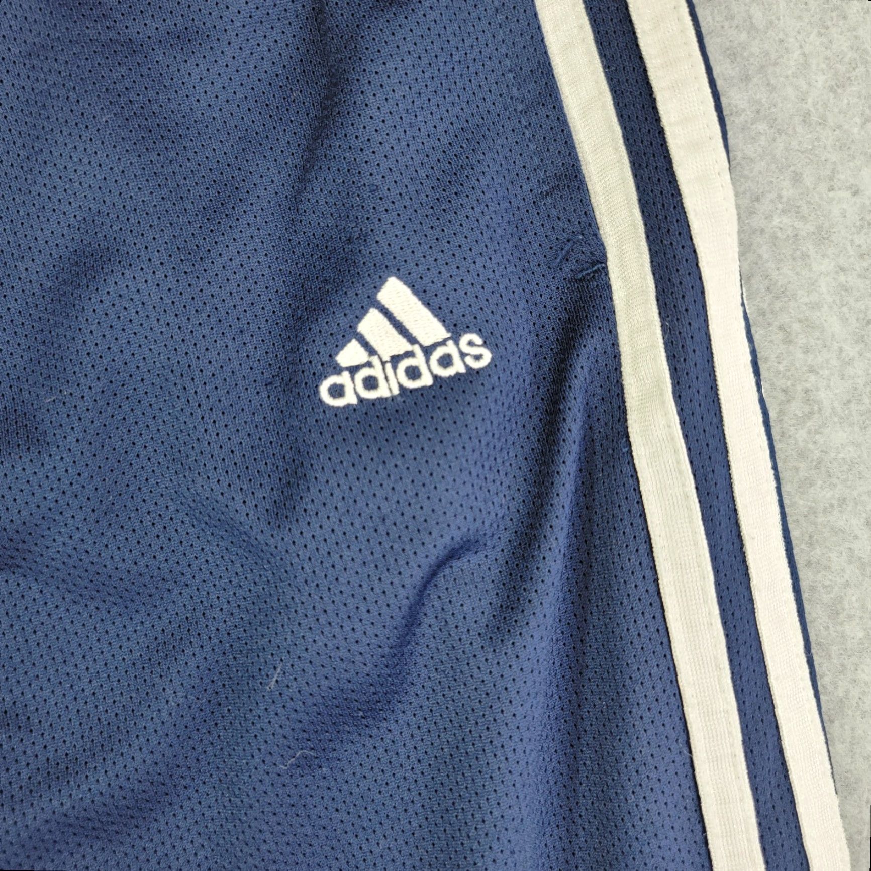 Adidas Adidas 3 Stripes Track Pants Navy Blue Athletic Workout Men's L Baggy y2k Pants Size US 33 - 2 Thumbnail