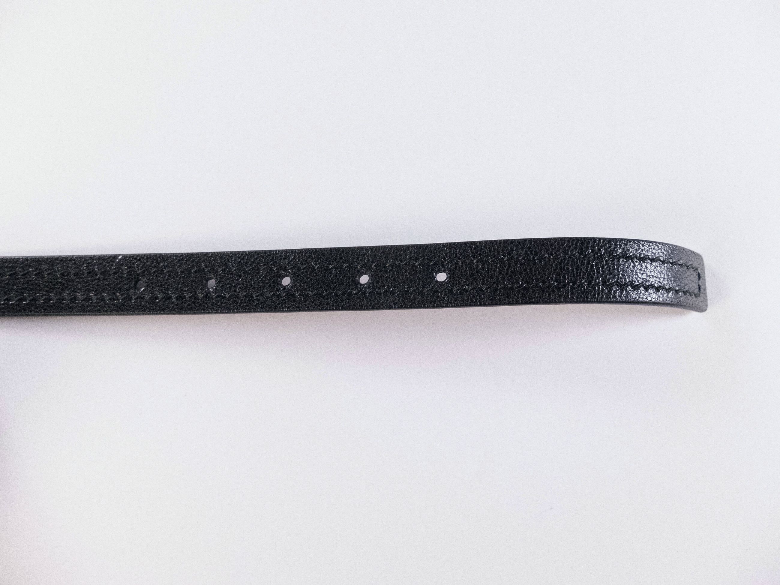 Bottega Veneta BOTTEGA VENETA thin black leather belt 75 - 28 30 inch waist Size ONE SIZE - 3 Thumbnail