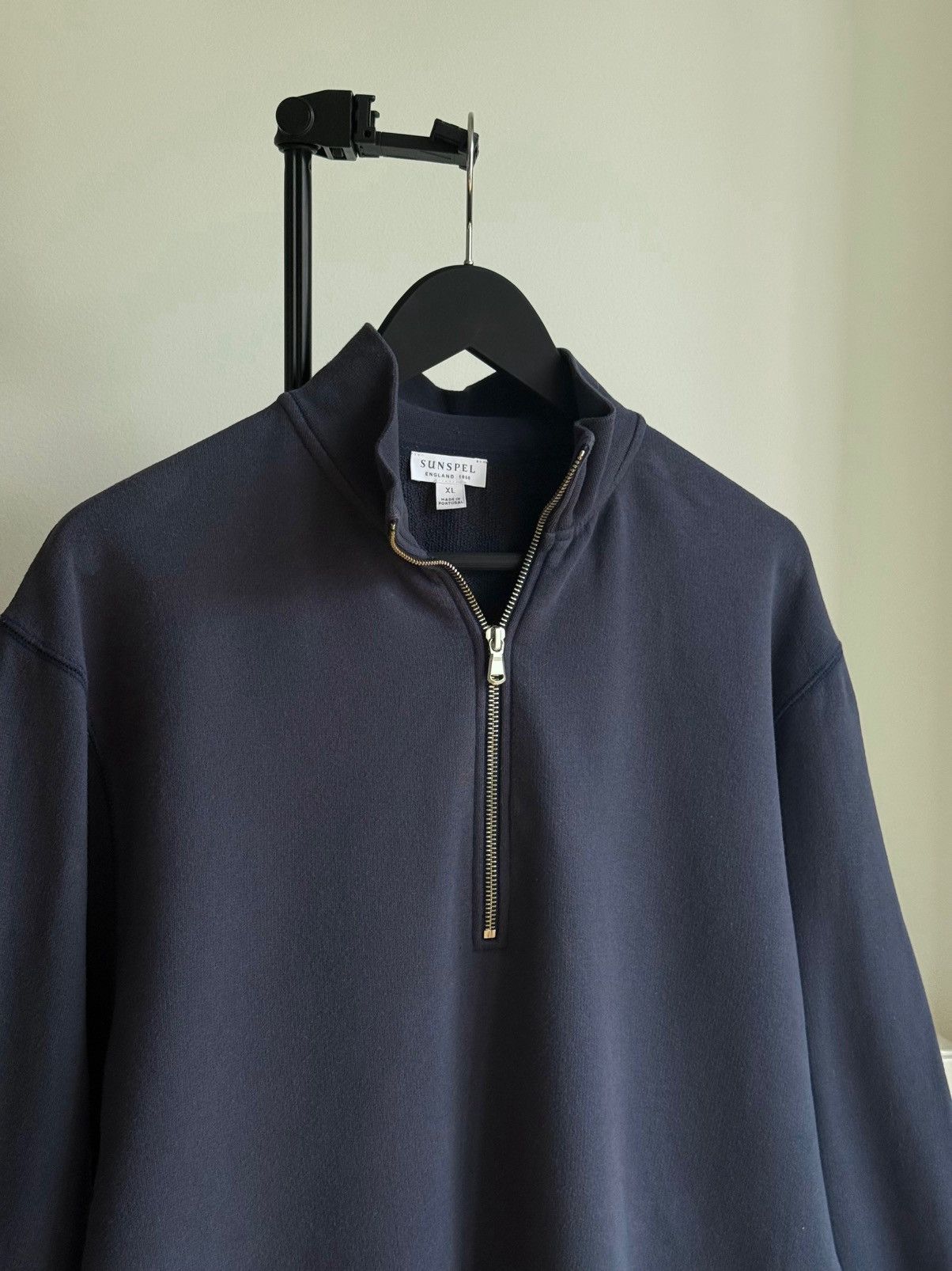 Sunspel Sunspel Half Zip Sweatshirt – XL Size US XL / EU 56 / 4 - 3 Thumbnail