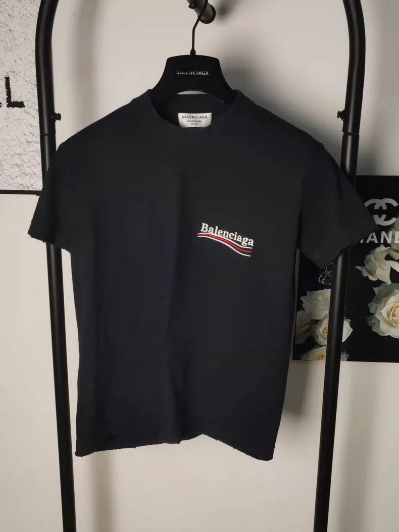 Balenciaga Wave Embroidered Short Sleeve
