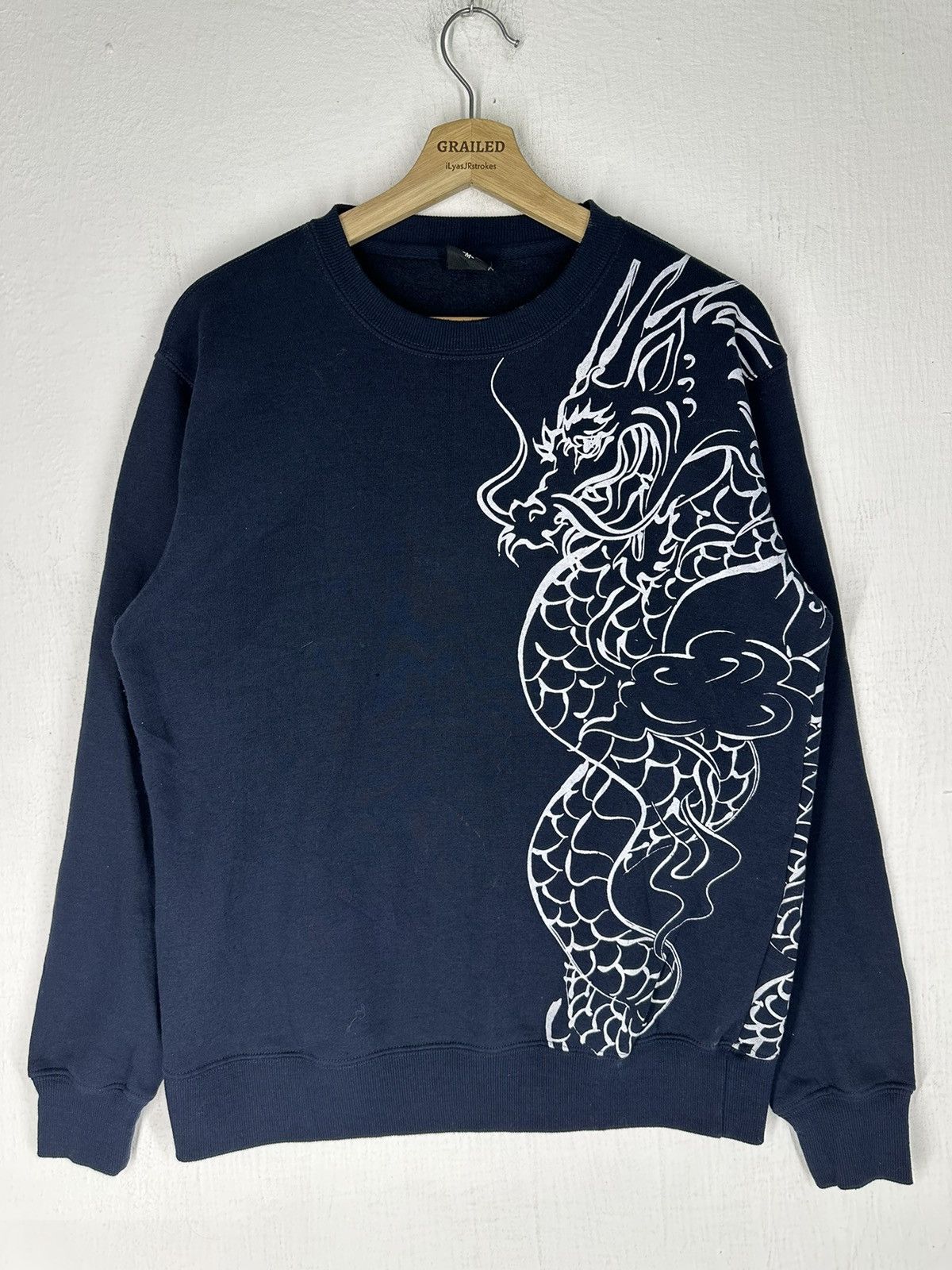 Japanese Brand Natural Vivration Dragon Printed Sweatshirt Size US M / EU 48-50 / 2 - 1 Thumbnail