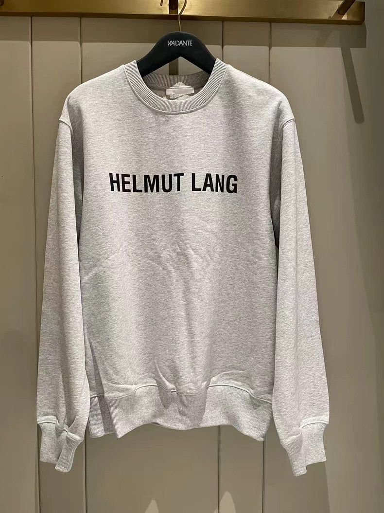 Helmut Lang HELMUT LANG Gray Crewneck Sweatshirt - dmc Size US S / EU 44-46 / 1 - 1 Thumbnail