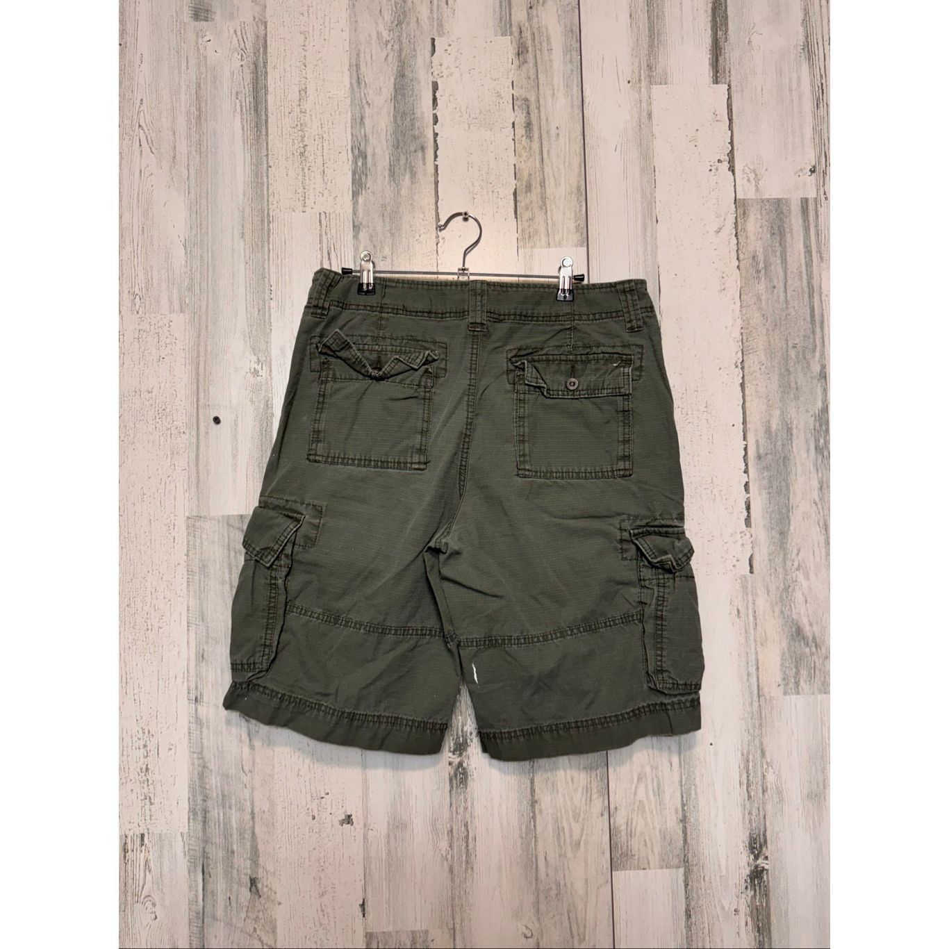 Mossimo Mossimo Supply Co Cargo Shorts Green Size 32 | Paint Splatte Size US 32 / EU 48 - 5 Thumbnail
