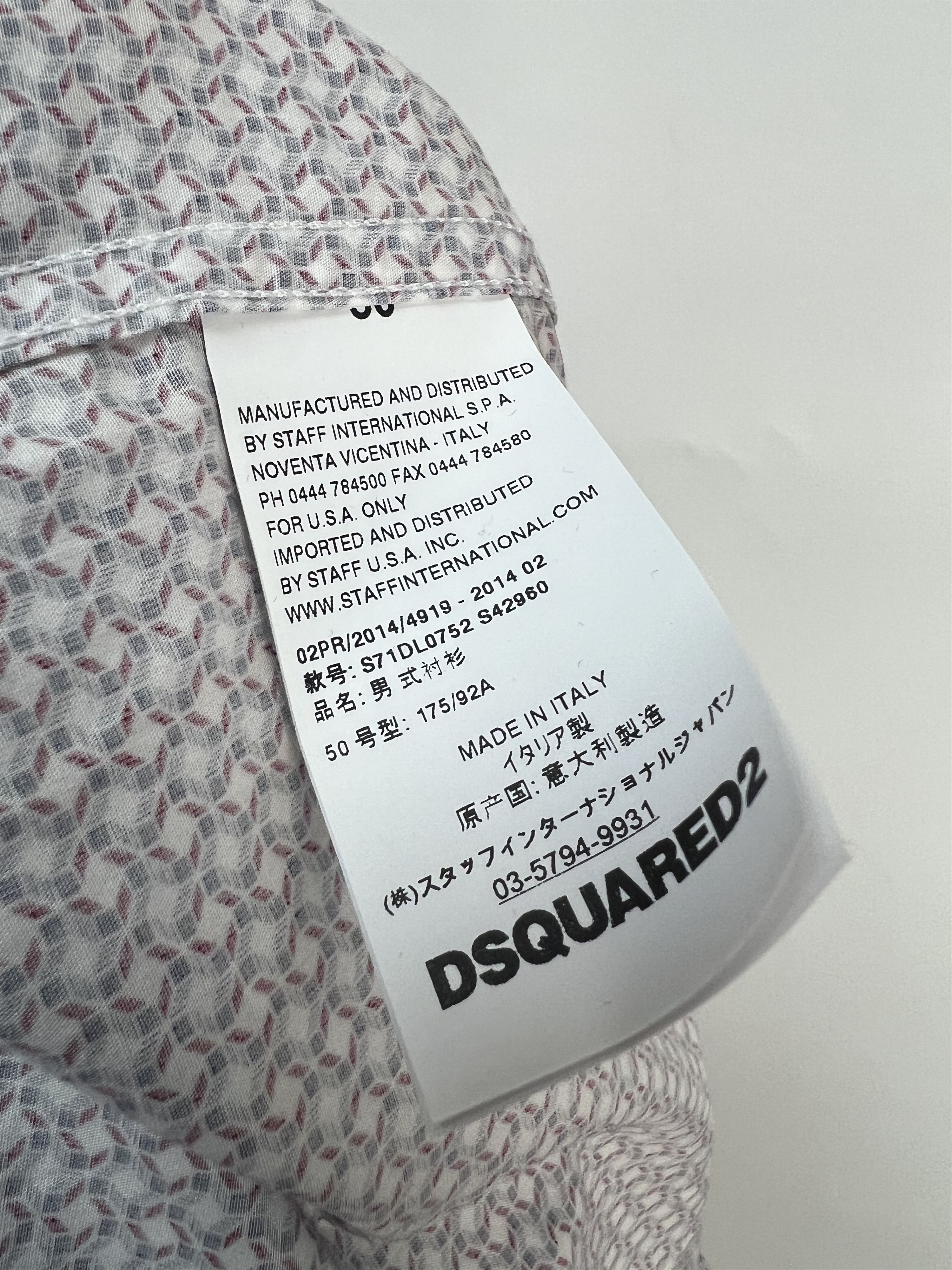 Dsquared2 Dsquared2 Long Sleeve Button Up Shirt Size 50 Size US M / EU 48-50 / 2 - 17 Thumbnail