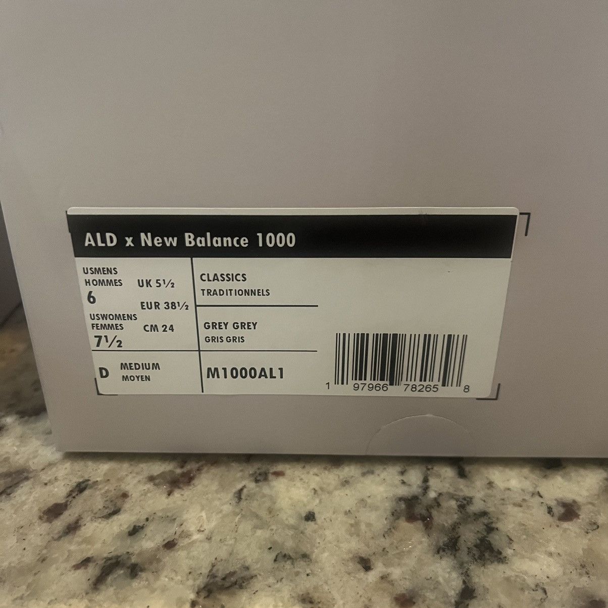 Aime Leon Dore × New Balance ALD x New Balance 1000 Grey 7.5w 6m Size US 7.5 / IT 37.5 - 3 Thumbnail