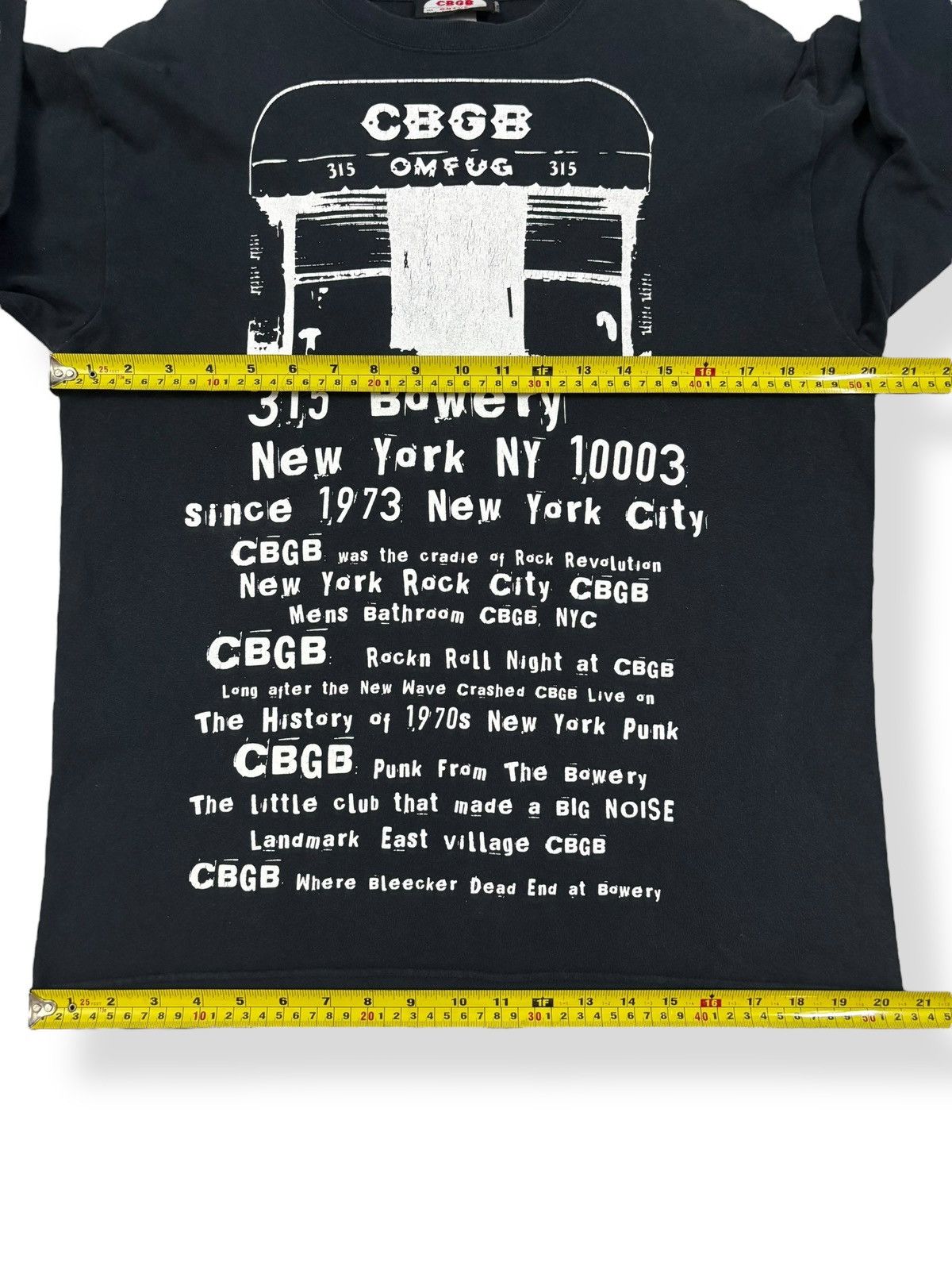 Hysteric Glamour Vintage CBGB & OMFUG Imprinted Rock Punk Long Sleeve T-shirt Size US M / EU 48-50 / 2 - 12 Thumbnail