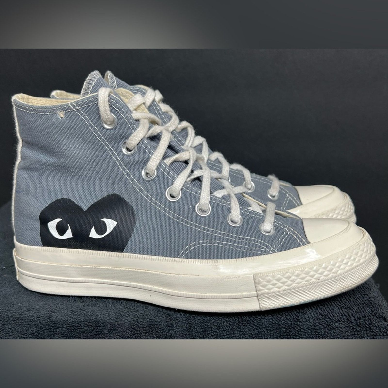 Converse Converse Chuck 70 CDG Hi Top Sneakers Gray Comme Des Garcons Size US 7 / IT 37 - 2 Thumbnail