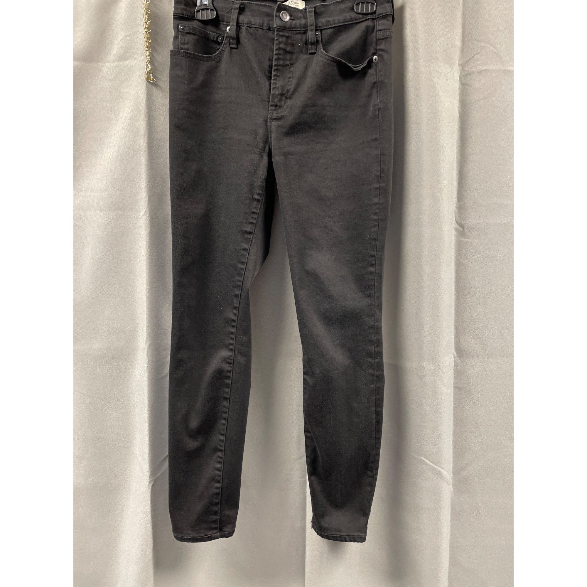 Other J Crew Women's Black 9' High Rise Skinny/toothpick Jeans Siz Size 28" / US 6 / IT 42 - 1 Thumbnail