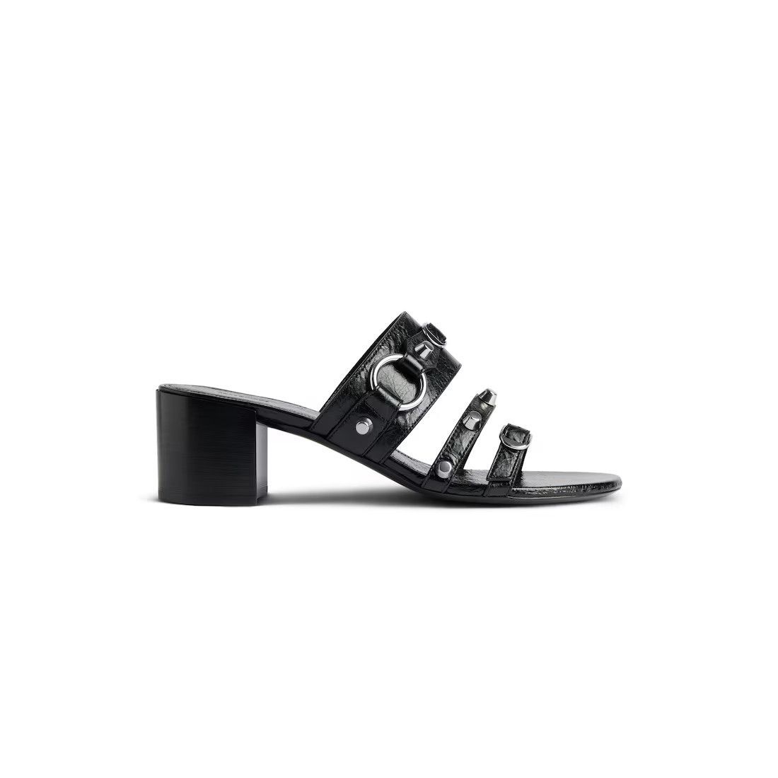 BALENCIAGA City $975 Black 80mm Sandals New & Authentic (Wom