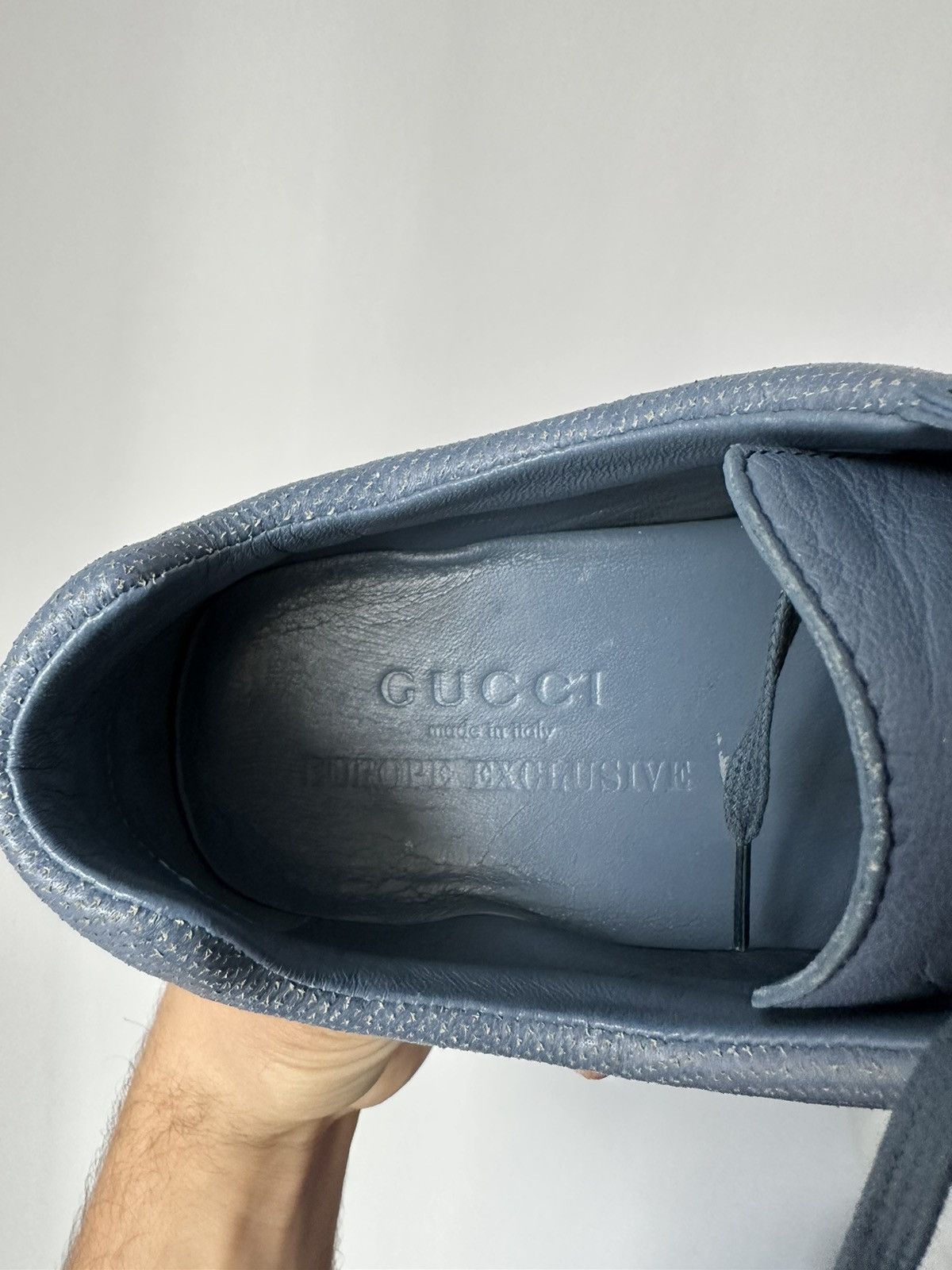 Gucci GUCCI Driver lace up leather sneakers Europe Exclusive Size US 11 / EU 44 - 18 Thumbnail