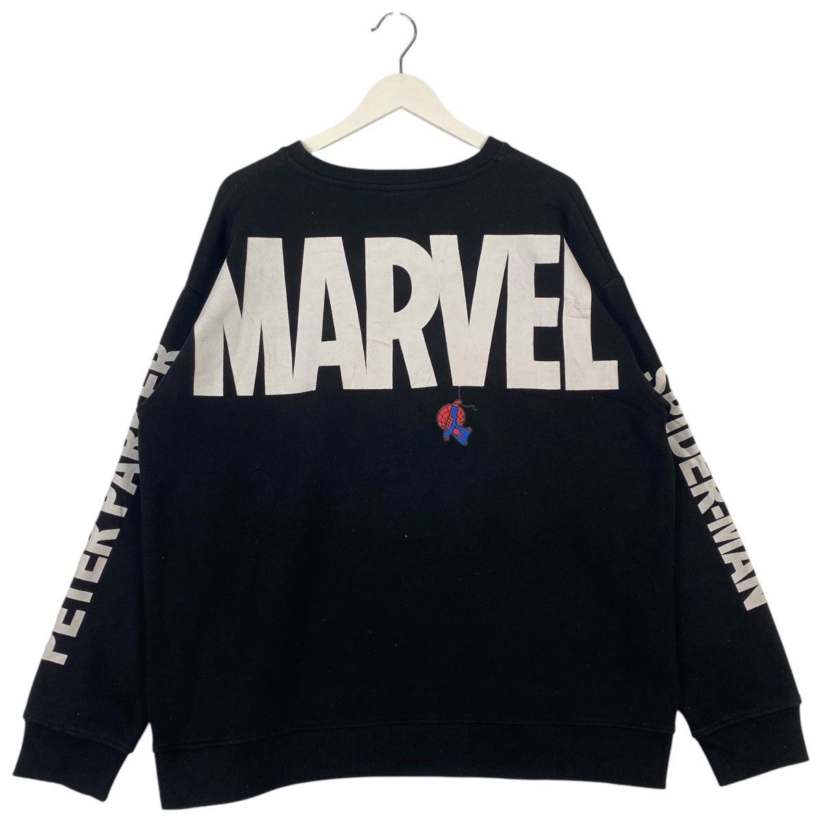 Marvel Comics × Vintage Vintage Marvel Printed Logo Crewneck Sweatshirt Black Size L Size US L / EU 52-54 / 3 - 5 Thumbnail
