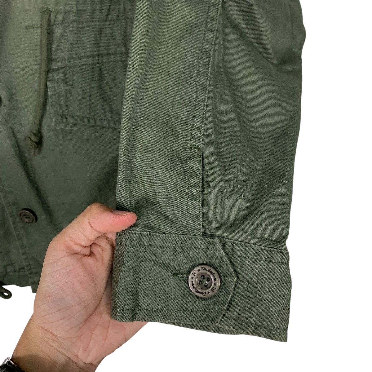 Japanese Brand DOUBLEFOCUS Dsquared Patches Field Jacket #1237-C56 Size US L / EU 52-54 / 3 - 13 Thumbnail
