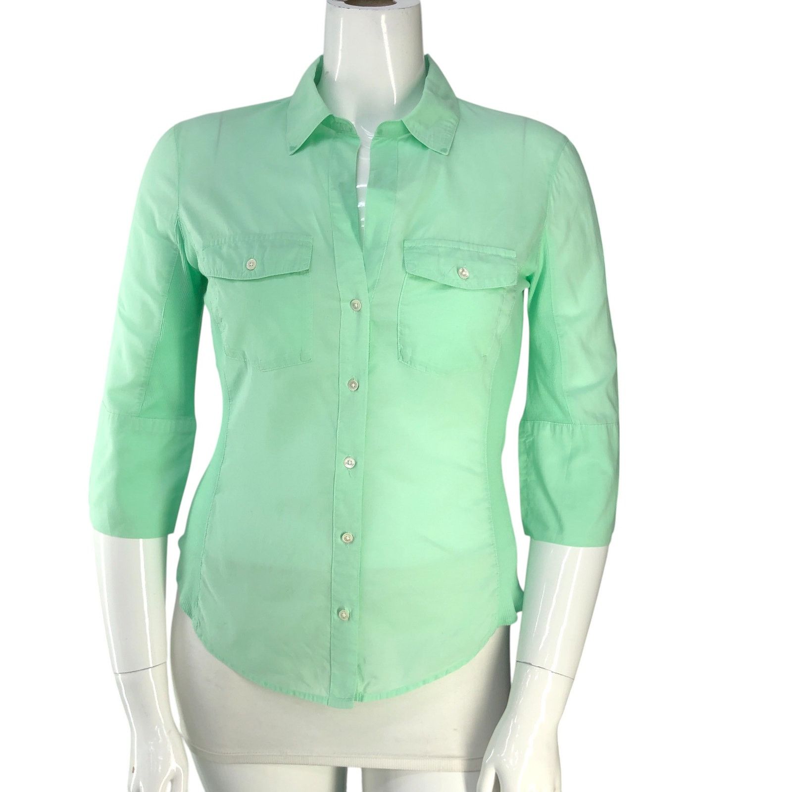 James Perse James Perse Size 3 US L Top 3/4 Sleeve Button Up *BLEMISH Size L / US 10 / IT 46 - 11 Thumbnail