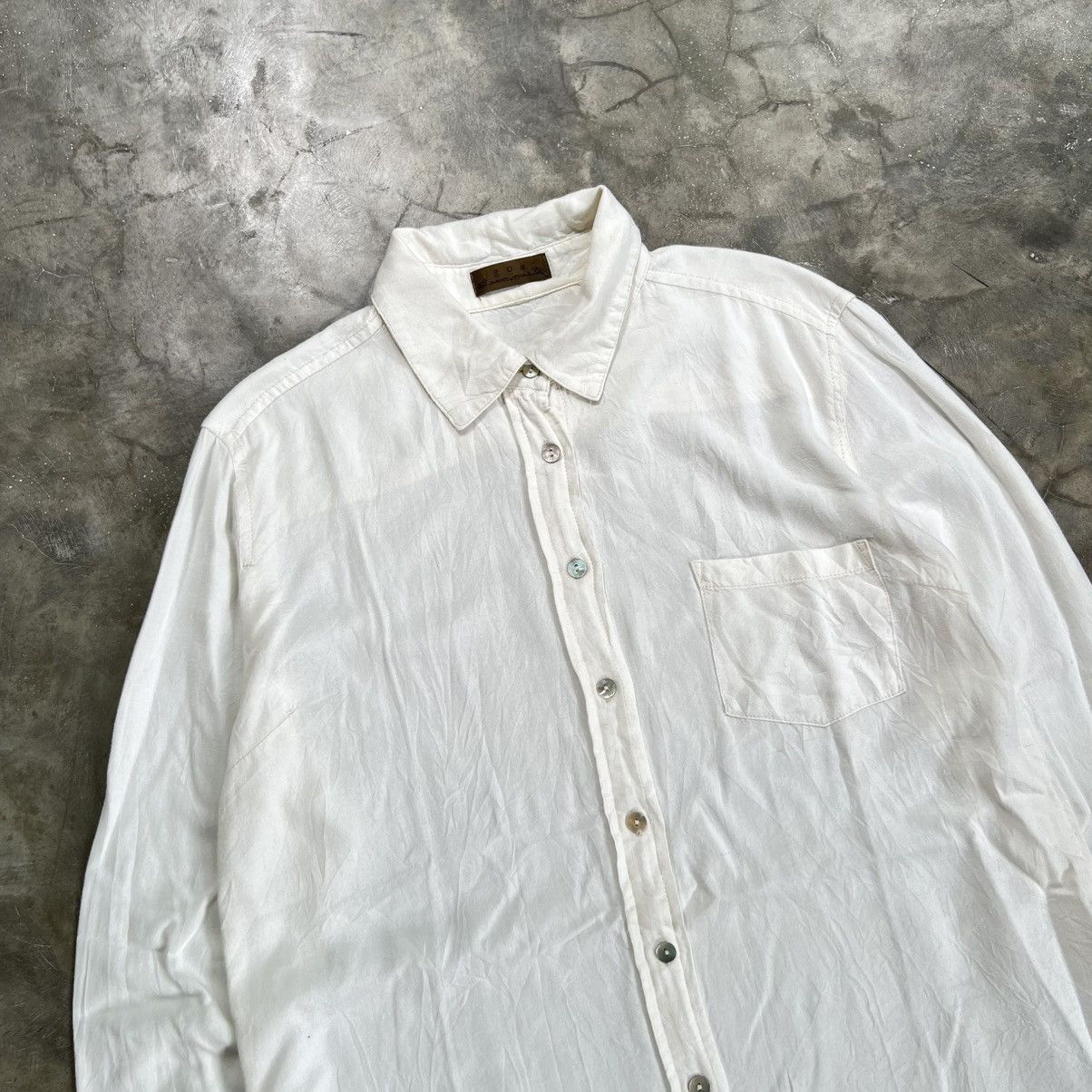 GOA Goa White Longsleeve Button up Shirt Size US M / EU 48-50 / 2 - 2 Thumbnail