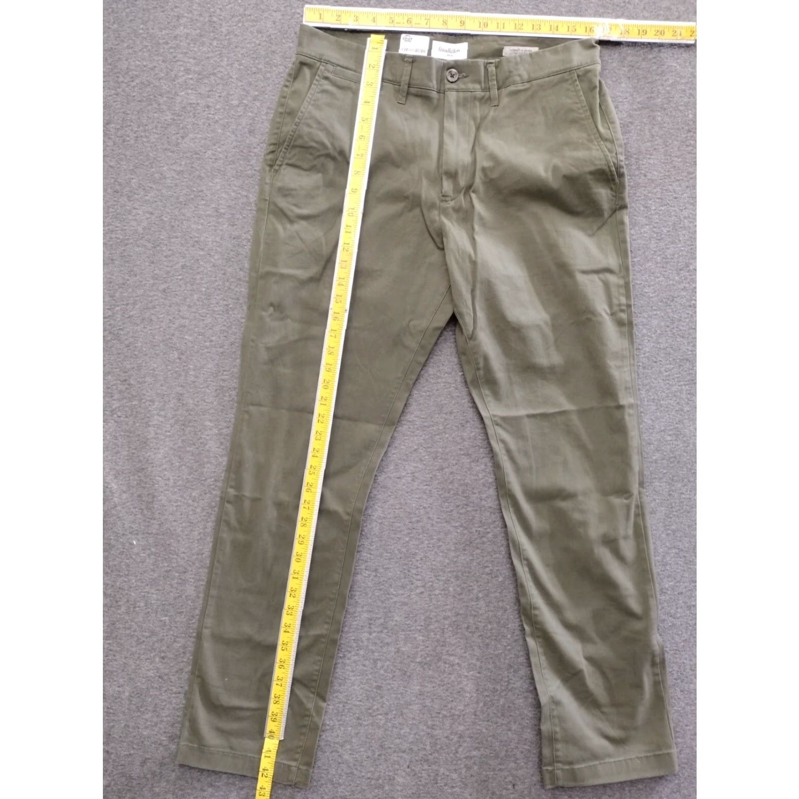 Vintage Goodfellow & Co Men’s Khaki Chino Pants 34X42 Straight Fit Vintage No N/A Size US 34 / EU 50 - 4 Thumbnail