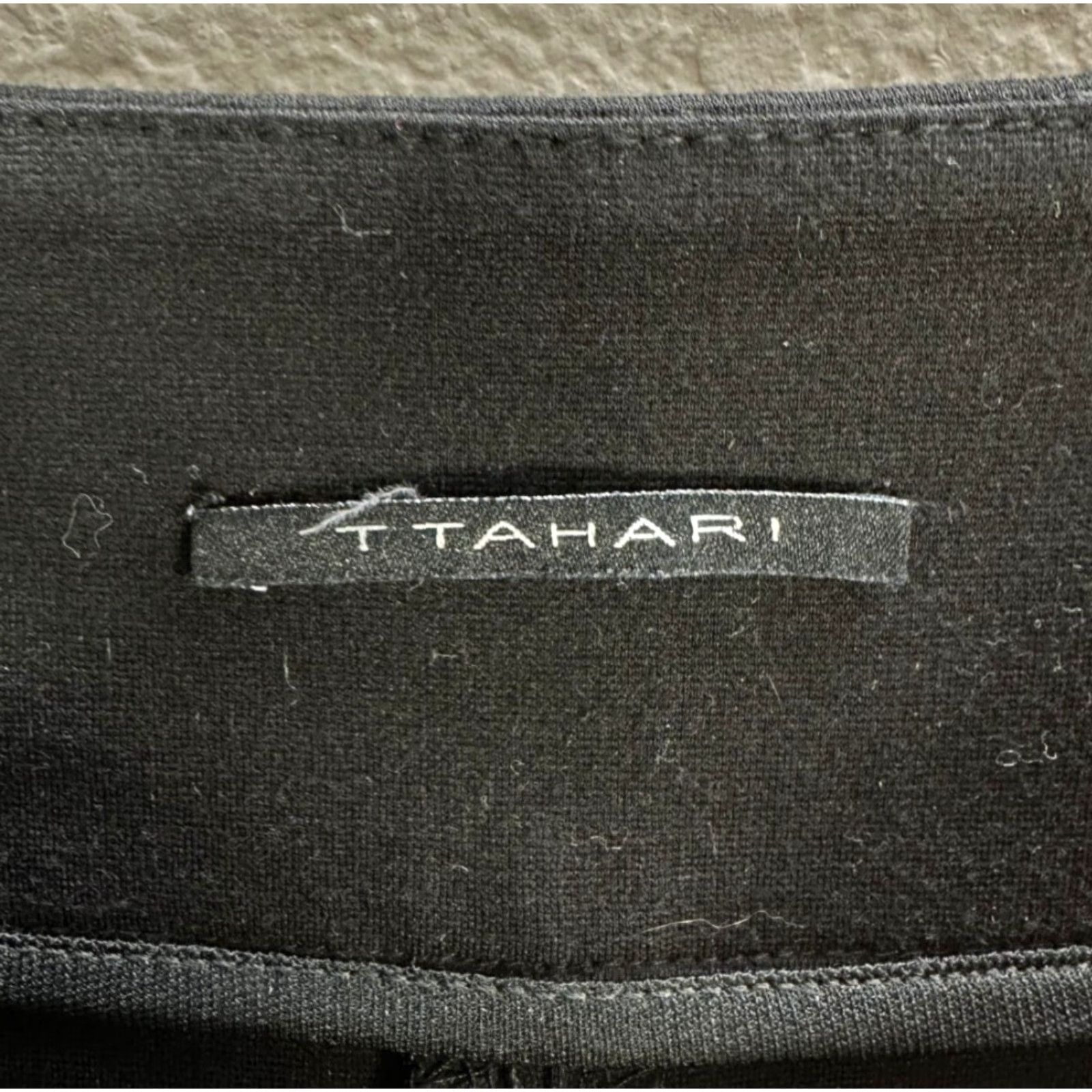 Vintage T Tahari Women Pants Dress Pants Black Nylon Rayon Hi Rise W33 Straight Relaxed Stretch 33in Inseam 33 Womens Size 24" / US 00 / IT 34 - 3 Thumbnail