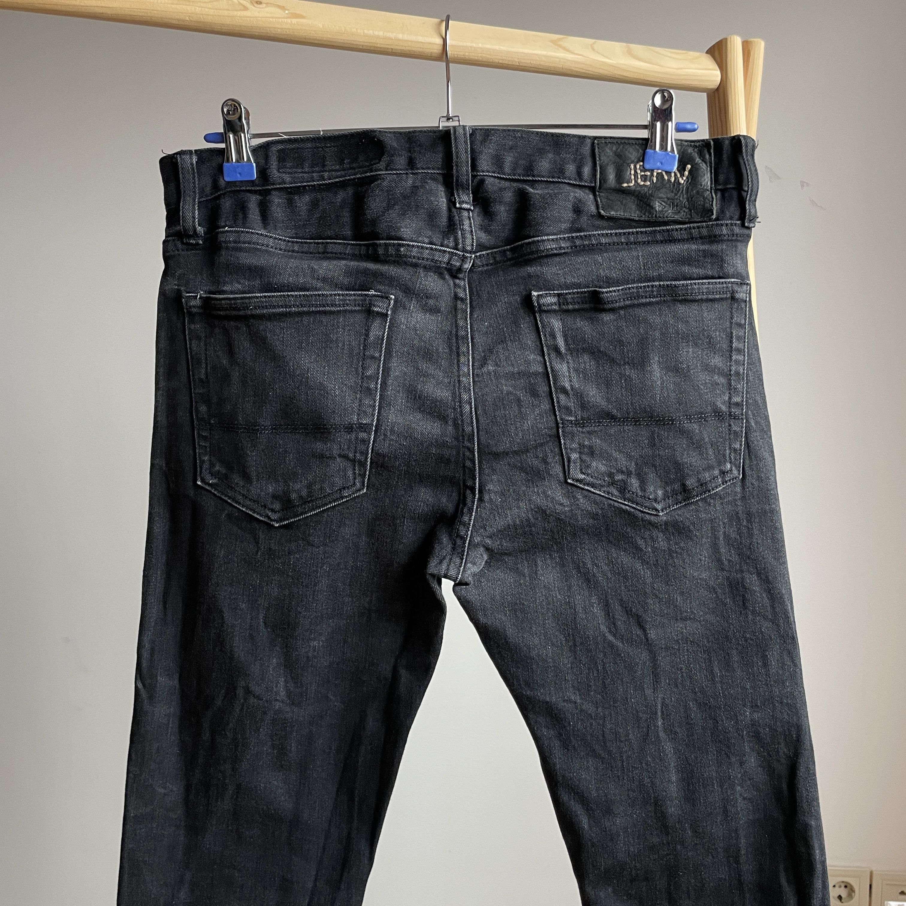 Jean Shop Jean Shop Jim Stretch Slim Washed Black Selvedge Denim Size US 32 / EU 48 - 4 Thumbnail