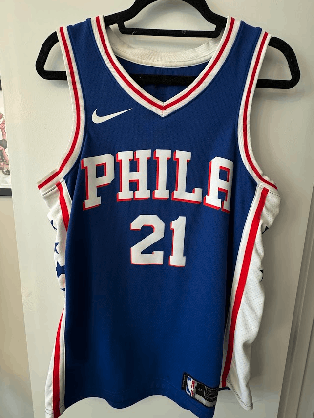 Nike Nike Joel Embiid Royal Philadelphia 76ers Swingman Jersey Size US M / EU 48-50 / 2 - 1 Thumbnail