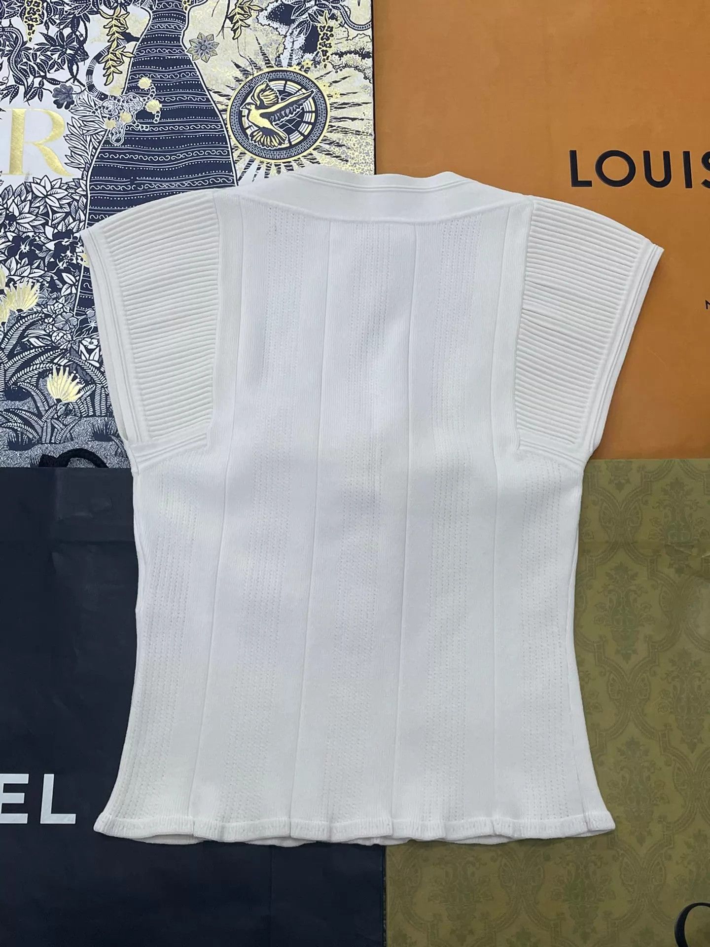Iro IRO White Knit Short-Sleeve Top M Size M / US 6-8 / IT 42-44 - 2 Thumbnail