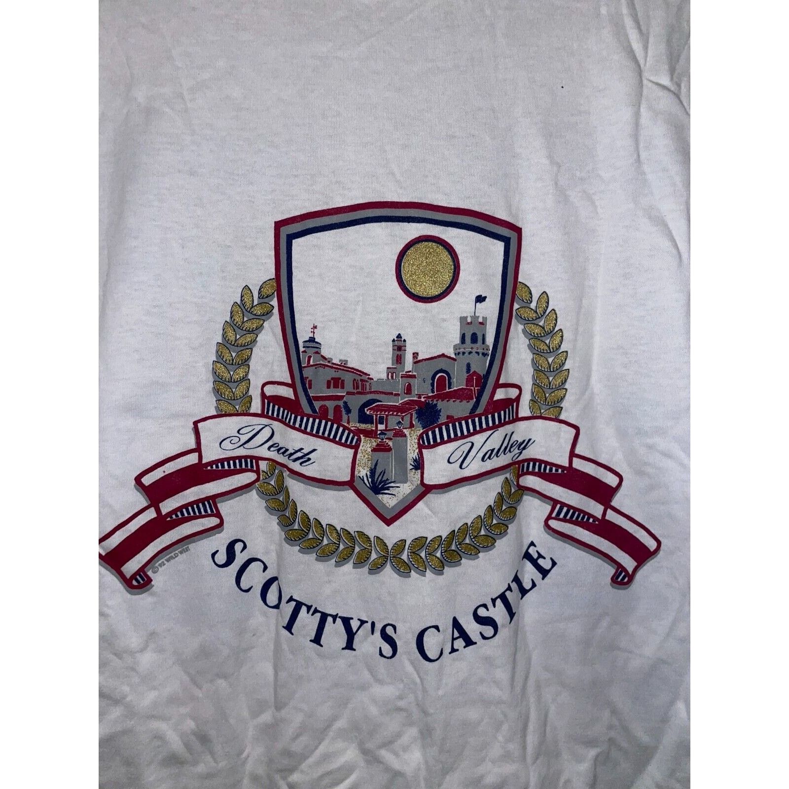Jerzees Vintage Scotty's Castle Mouth Rushmore Misprint White M Tee Size US M / EU 48-50 / 2 - 2 Thumbnail