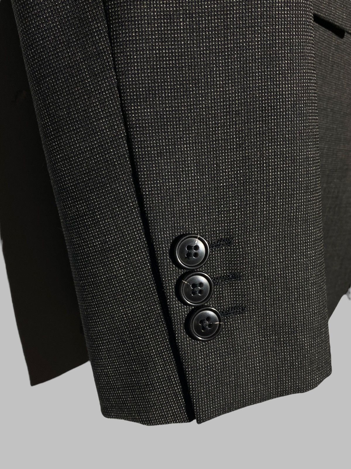 Emporio Armani Emporio Armani Green Line Black Velour Lapel Wool Blazer Size 54R - 7 Thumbnail