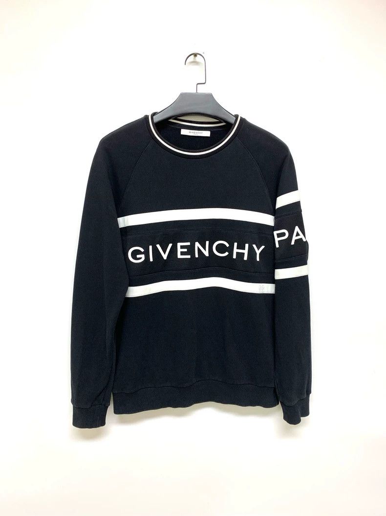 Givenchy Givenchy Black Embroidered Logo Hoodie 2506-Nextarrow Size US L / EU 52-54 / 3 - 1 Thumbnail