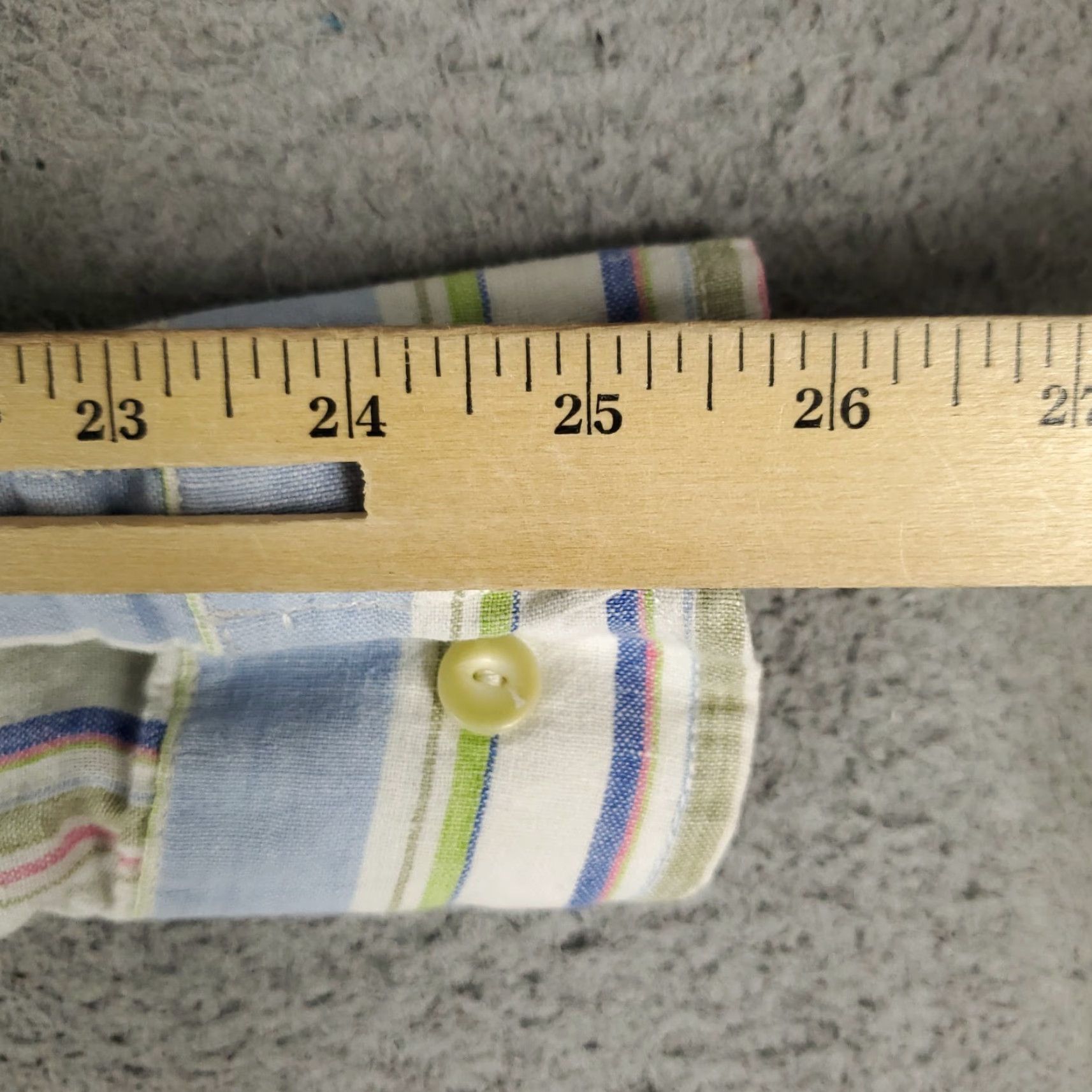 Tommy Bahama Tommy Bahama Shirt Mens Large Blue Striped Linen Button Up Long Sleeve Size US L / EU 52-54 / 3 - 7 Thumbnail