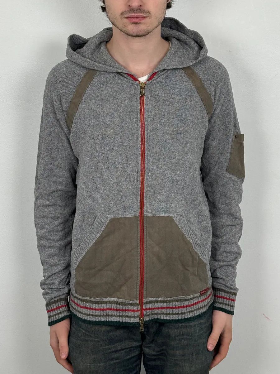 Dolce & Gabbana SS2003 Dolce & Gabbana Grey Italian Zip-up Hooded Sweater Size US M / EU 48-50 / 2 - 2 Thumbnail