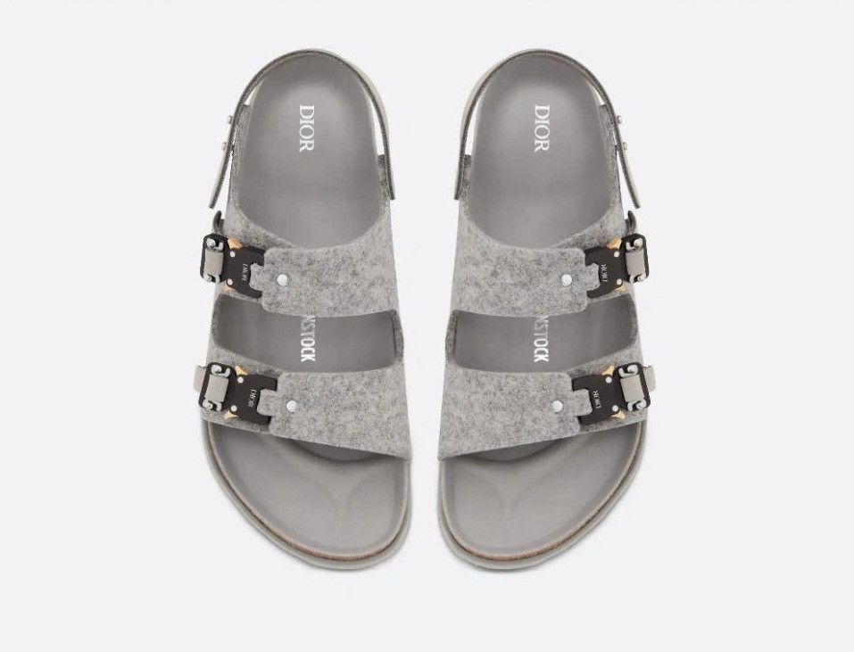 Dior Dior x Birkenstock Nubuck Milano Sandals Size US 11 / EU 44 - 3 Thumbnail