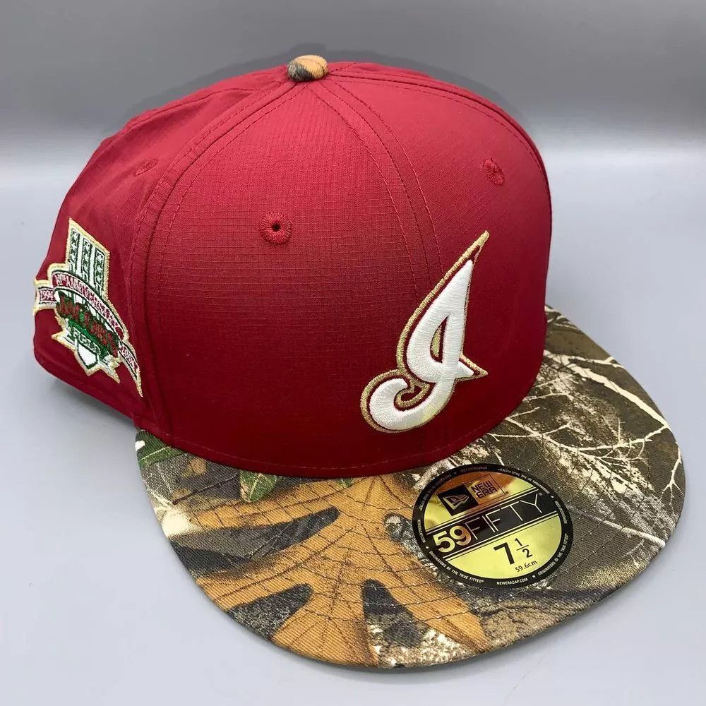 New Era Cleveland Indians Guardians Hat Men 7 1/2 Realtree Fitted Size ONE SIZE - 1 Thumbnail