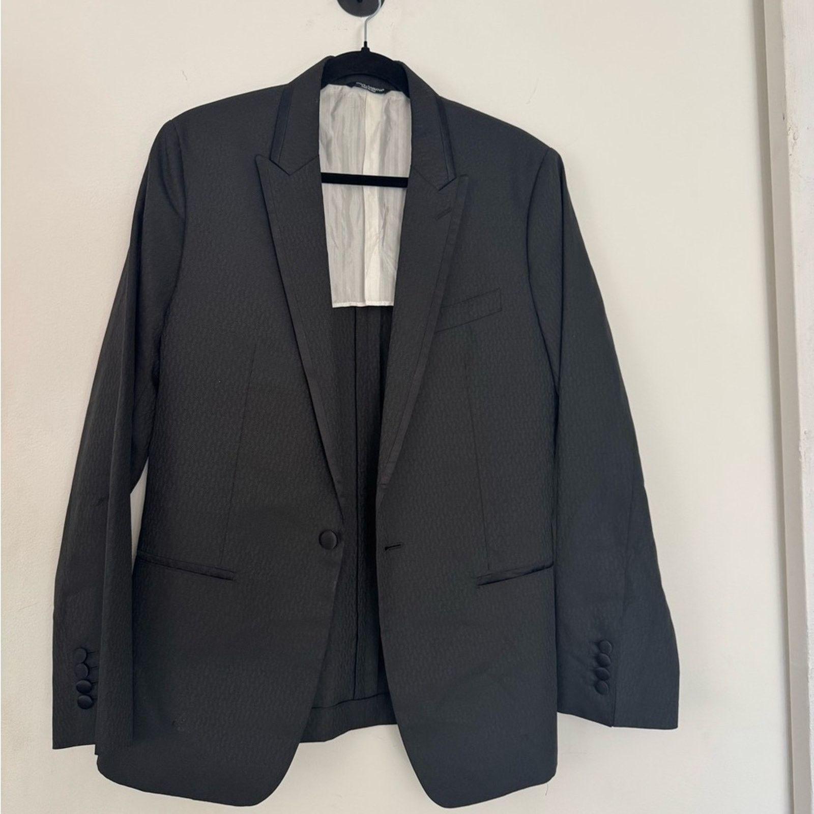 Dolce & Gabbana Martini-fit Blazer Charcoal Gray NWT