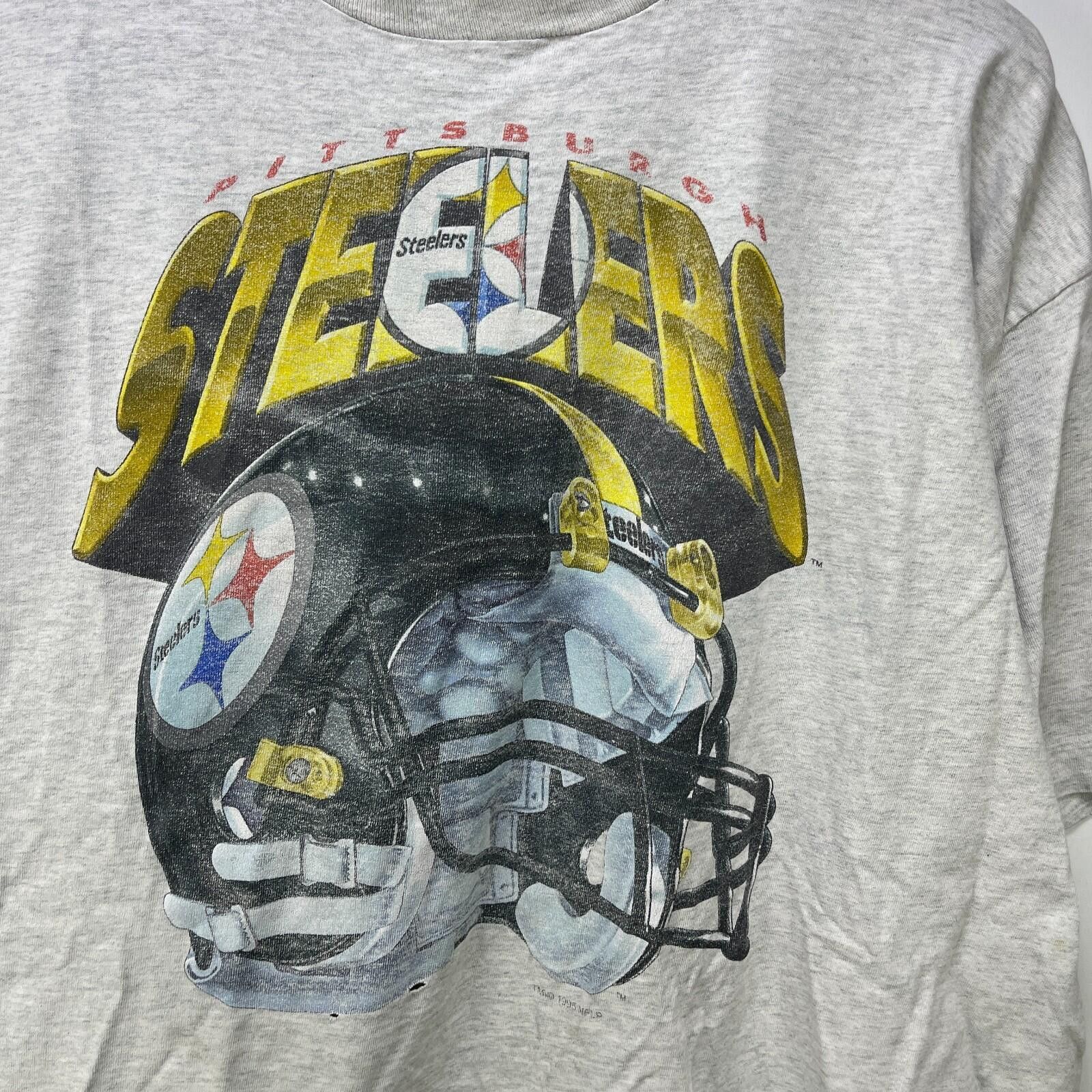 Other Vintage 90s Pittsburgh Steelers Helmet T Shirt 2XL Size ONE SIZE - 2 Thumbnail
