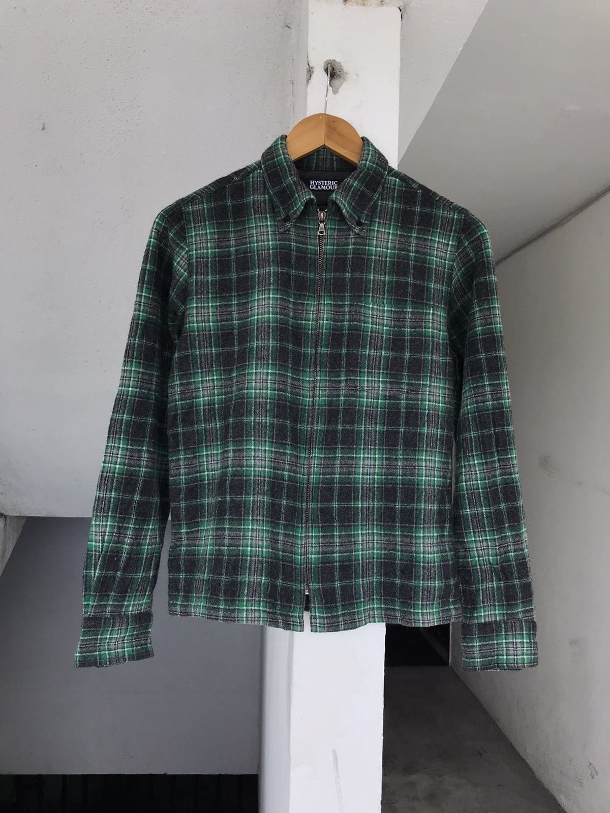Hysteric Glamour Hysteric Glamour Wool Plaid Zipper Jacket Size US S / EU 44-46 / 1 - 4 Thumbnail