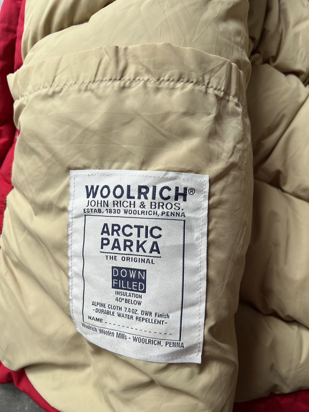 Woolrich Woolen Mills Woolrich Artic Parka John Rich & Bros Down Filled Jacket Size US XL / EU 56 / 4 - 10 Thumbnail