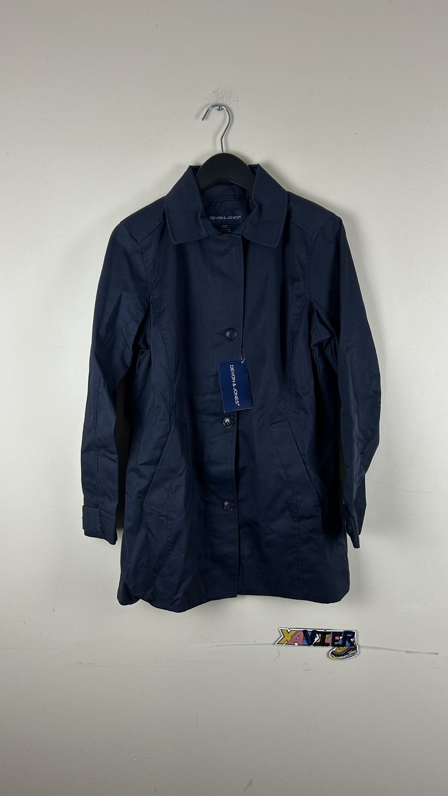 Vintage Soft Shell Jacket Medium Women Navy Size M / US 6-8 / IT 42-44 - 1 Thumbnail