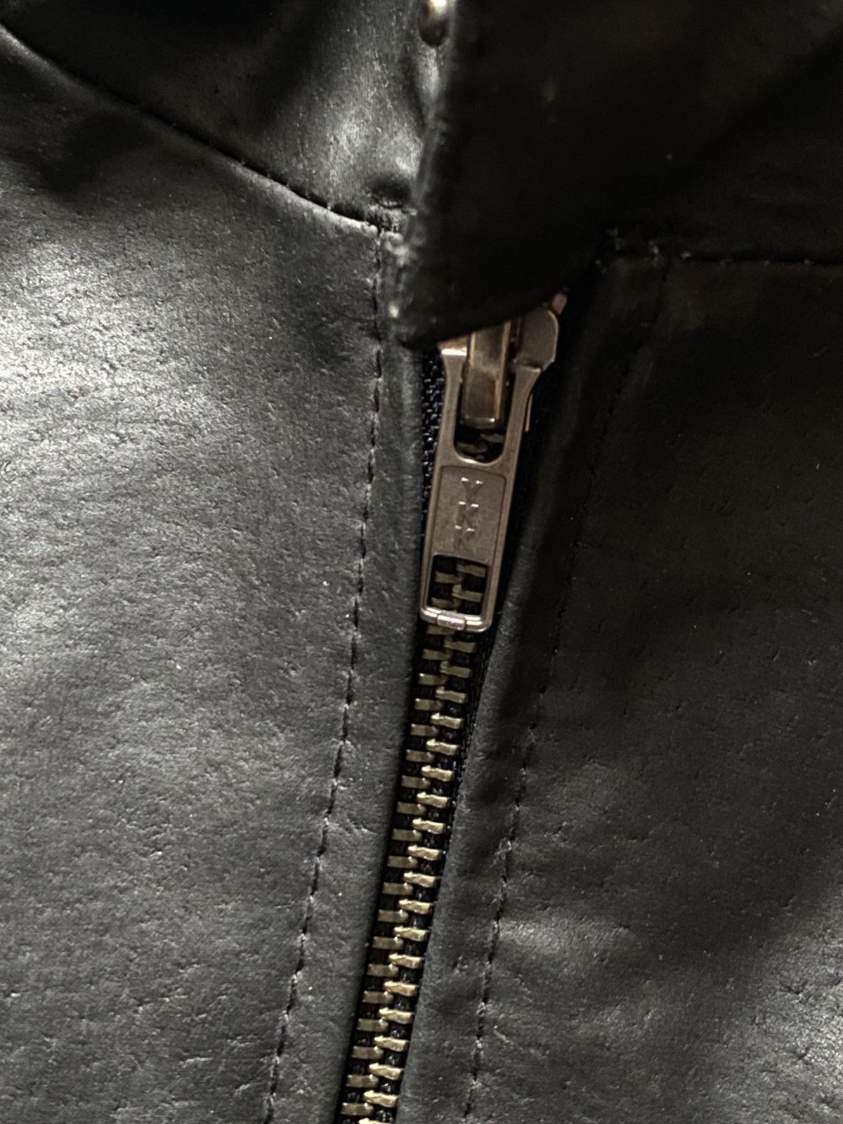 Vintage Vintage F&F Biker Jacket Leather Avant Garde Y2K Black Size US XXL / EU 58 / 5 - 5 Thumbnail