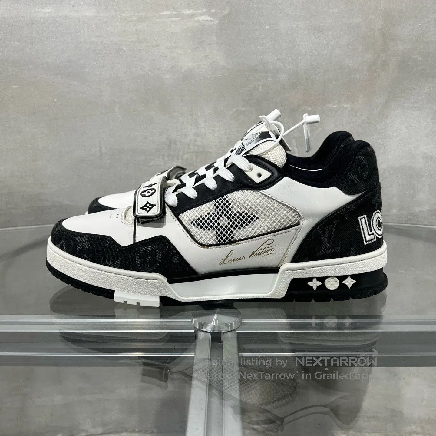 Louis Vuitton Louis Vuitton Trainer Black and White Velcro Size US 8.5 / EU 41-42 - 3 Thumbnail