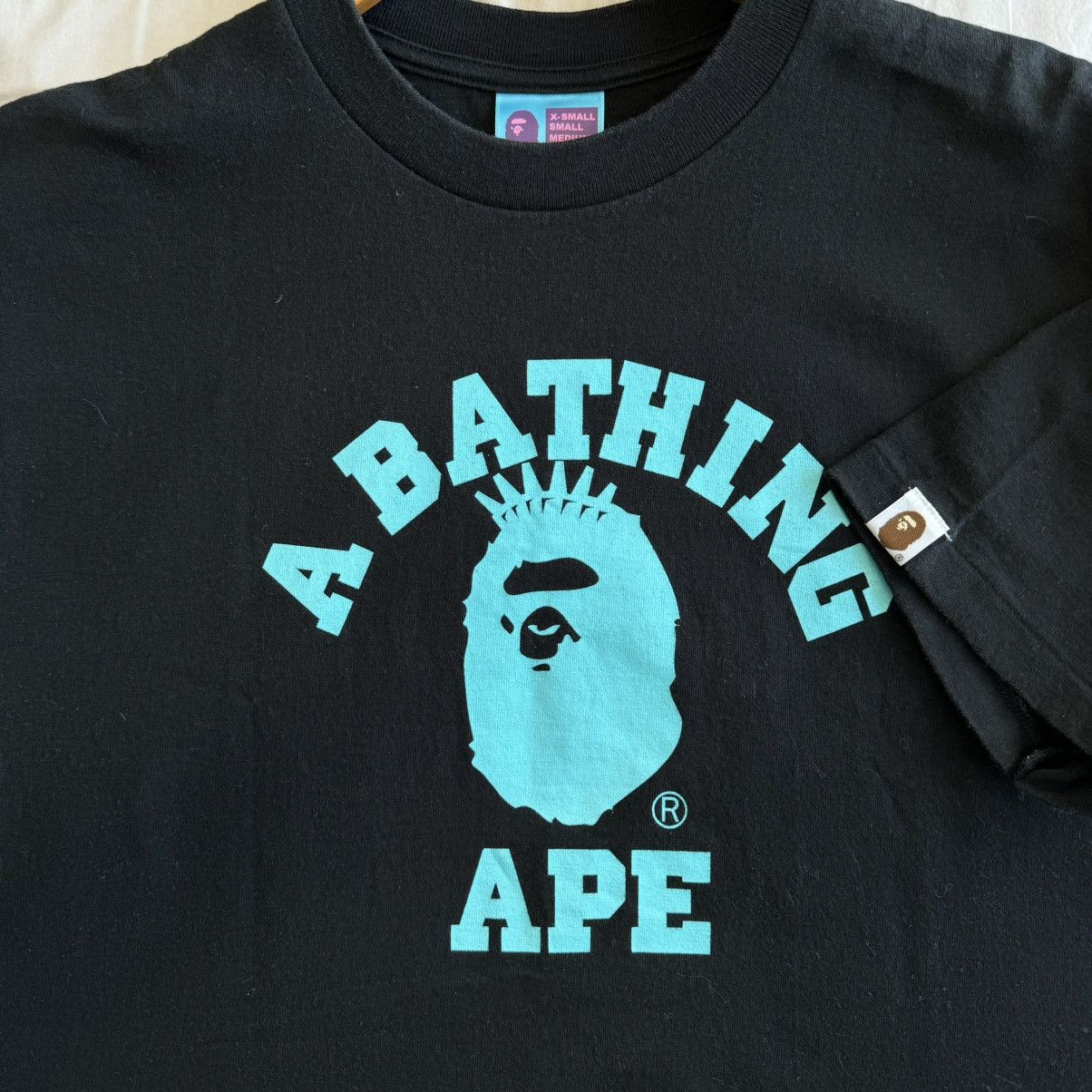 Bape OG Bape College Logo NYC New York Tee Tiffany Size US L / EU 52-54 / 3 - 1 Thumbnail