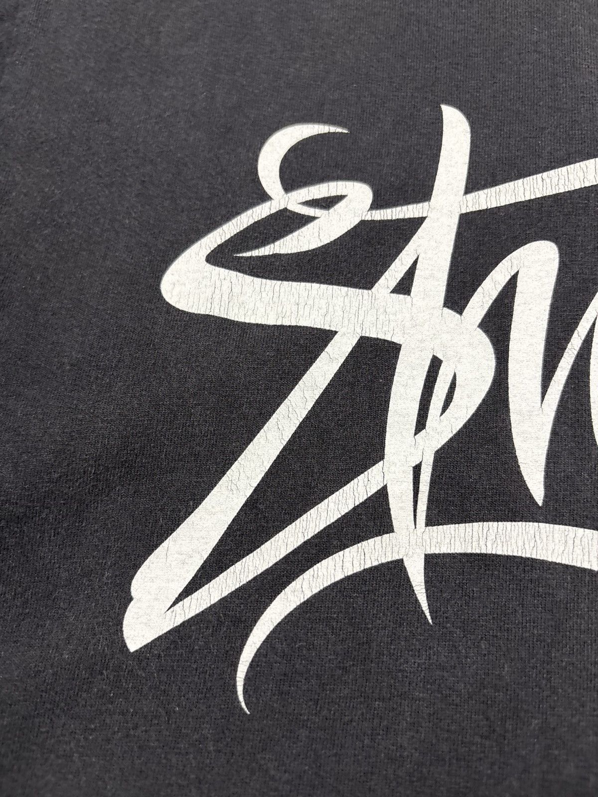Neighborhood × Stussy Stussy x Neighborhood Script Logo T Shirt Black Vintage Fade Size US M / EU 48-50 / 2 - 7 Thumbnail