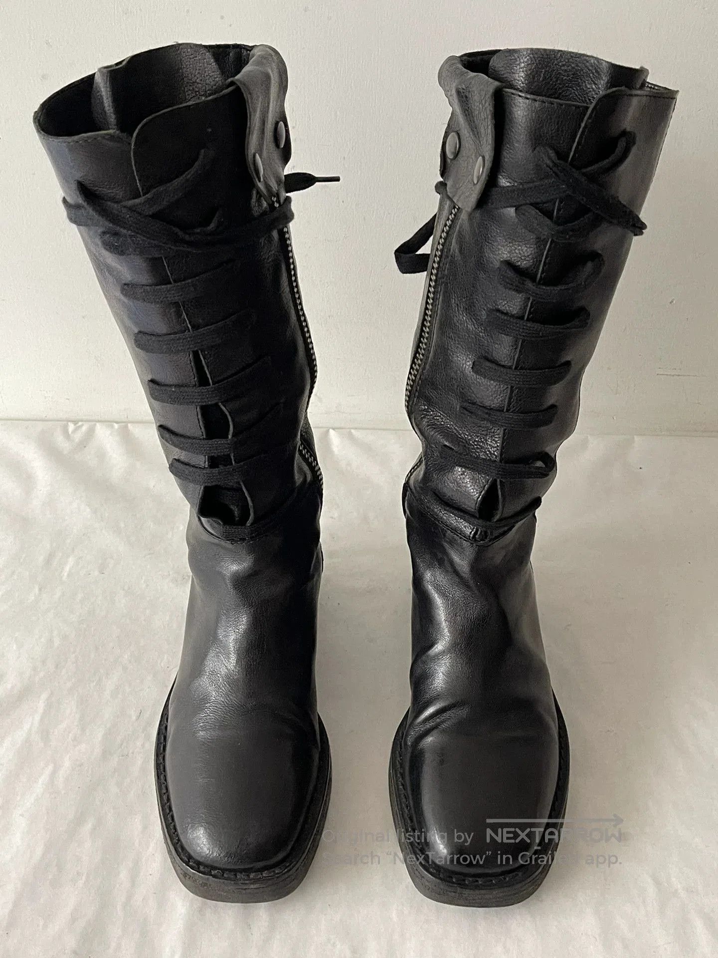 Ann Demeulemeester Ann Demeulemeester Military Style Boots. Size US 4.5 / IT 34.5 - 3 Thumbnail