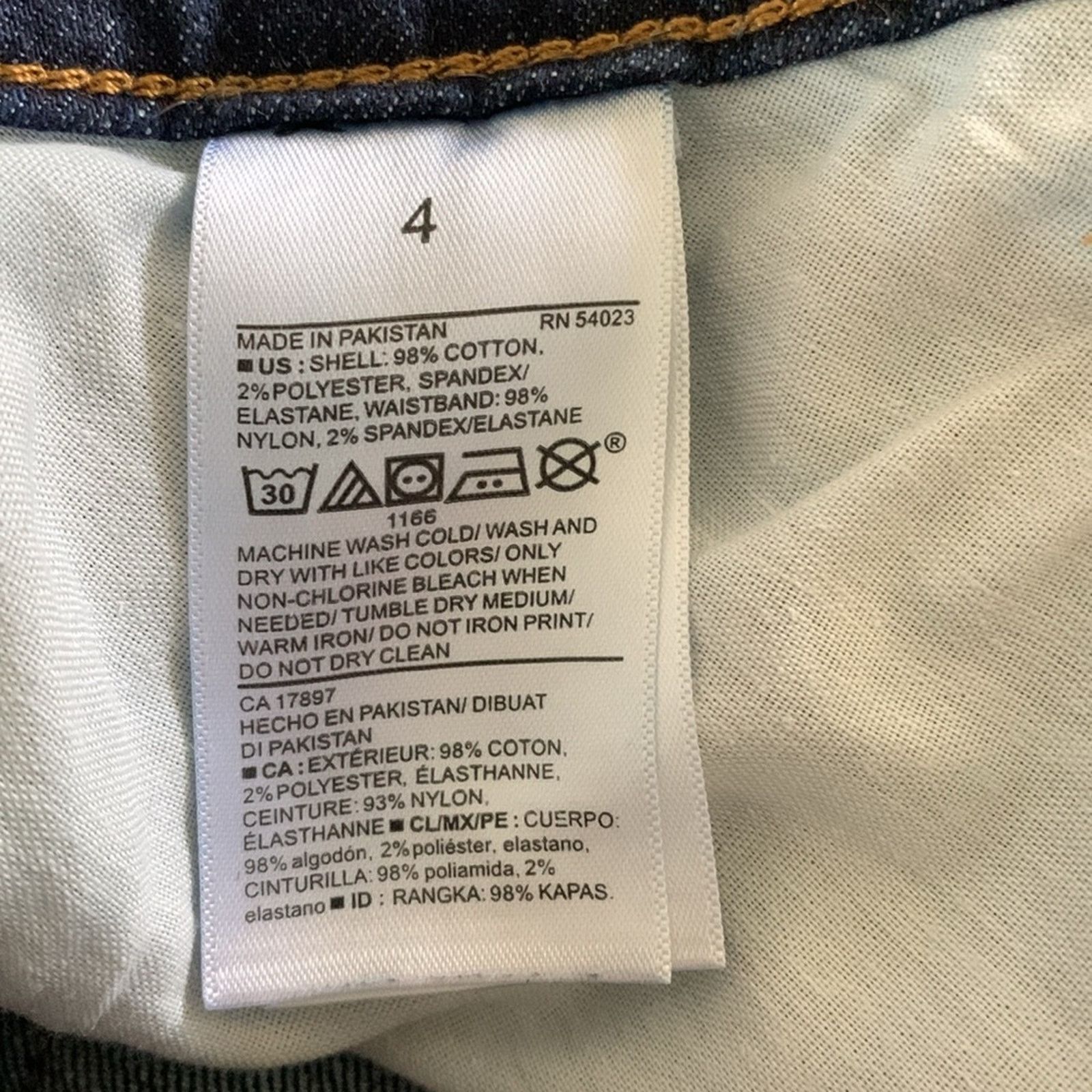 Old Navy Old Navy Women's Size 4 Jeans Straight Leg Mid Rise Denim Size 27" / US 4 / IT 40 - 5 Thumbnail