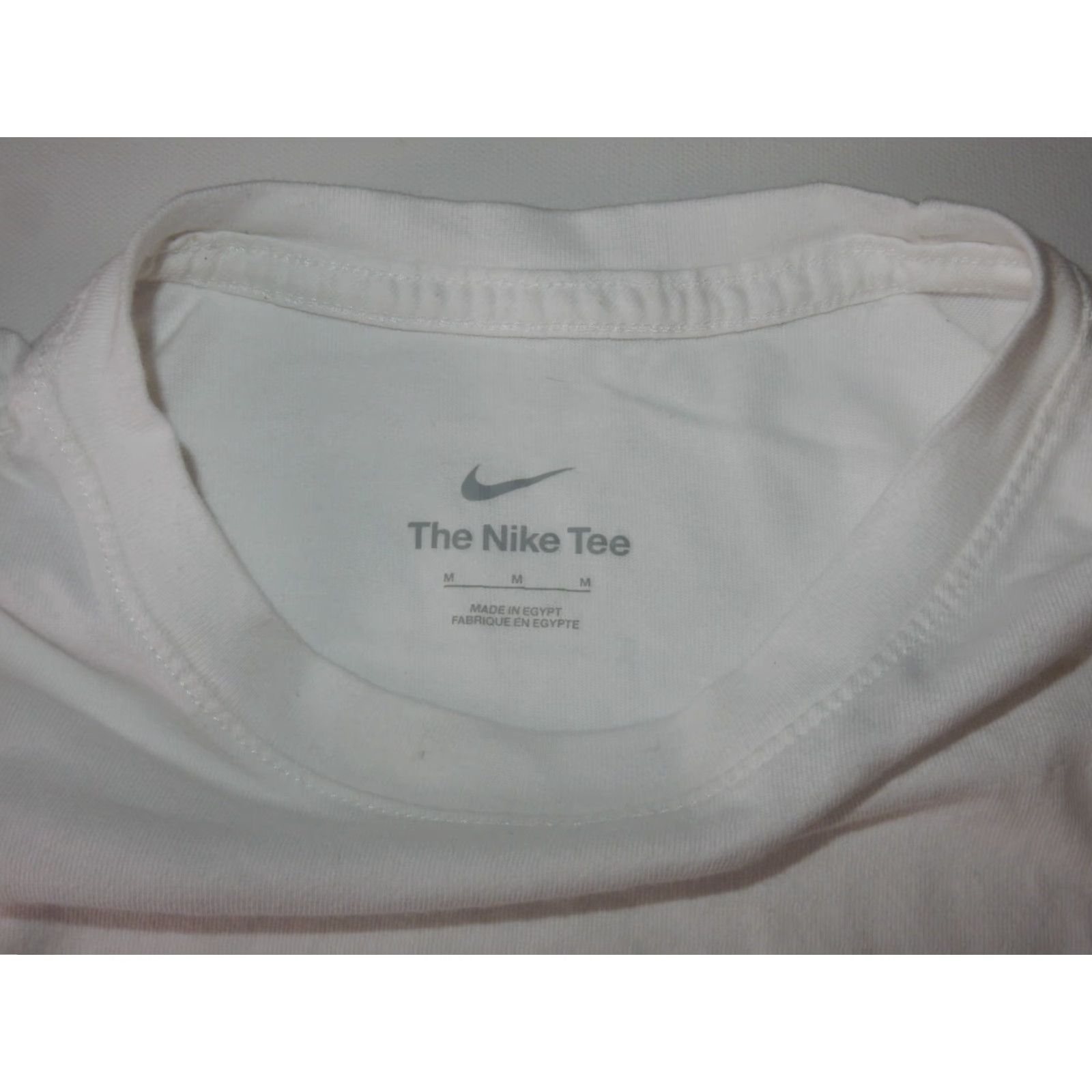 Nike Nike Men's T-Shirt Basketball Size M White Short Sleeve Cotton Graphic Print Shirt Mens Size US M / EU 48-50 / 2 - 2 Thumbnail
