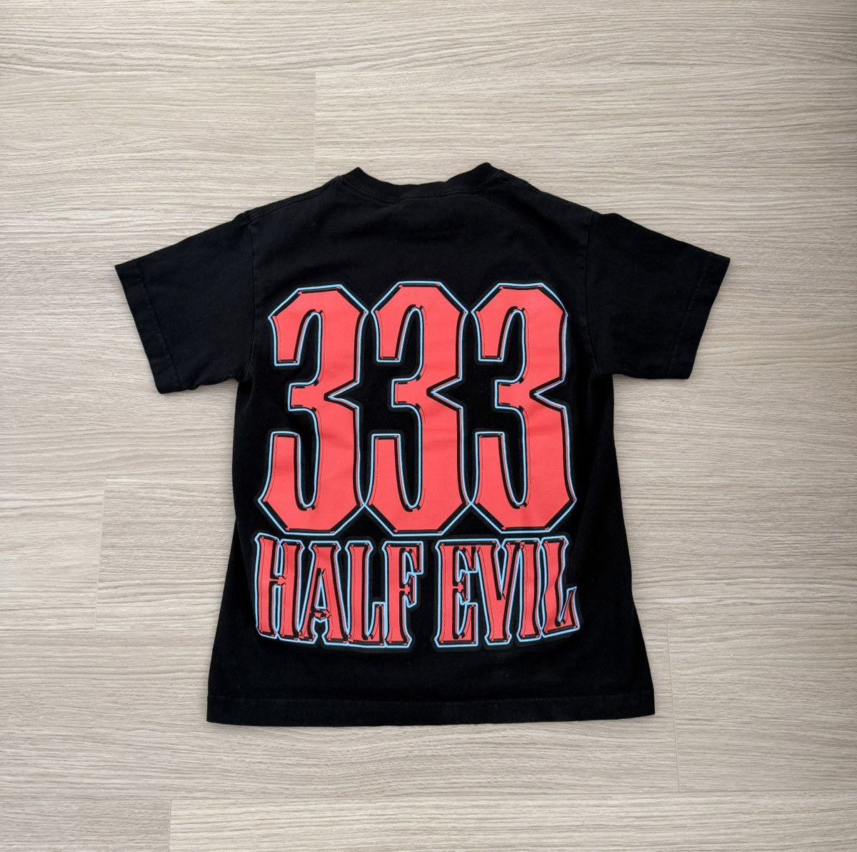 Half Evil Half Evil 333 Tee Black/Red-Orange/Blue - Small Size US S / EU 44-46 / 1 - 2 Thumbnail