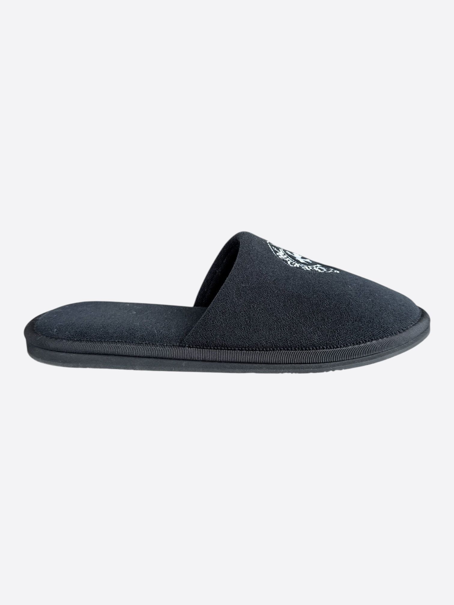 Chrome Hearts Chrome Hearts Black & White Horseshoe Logo Slippers Size US 8 / EU 41 - 2 Thumbnail