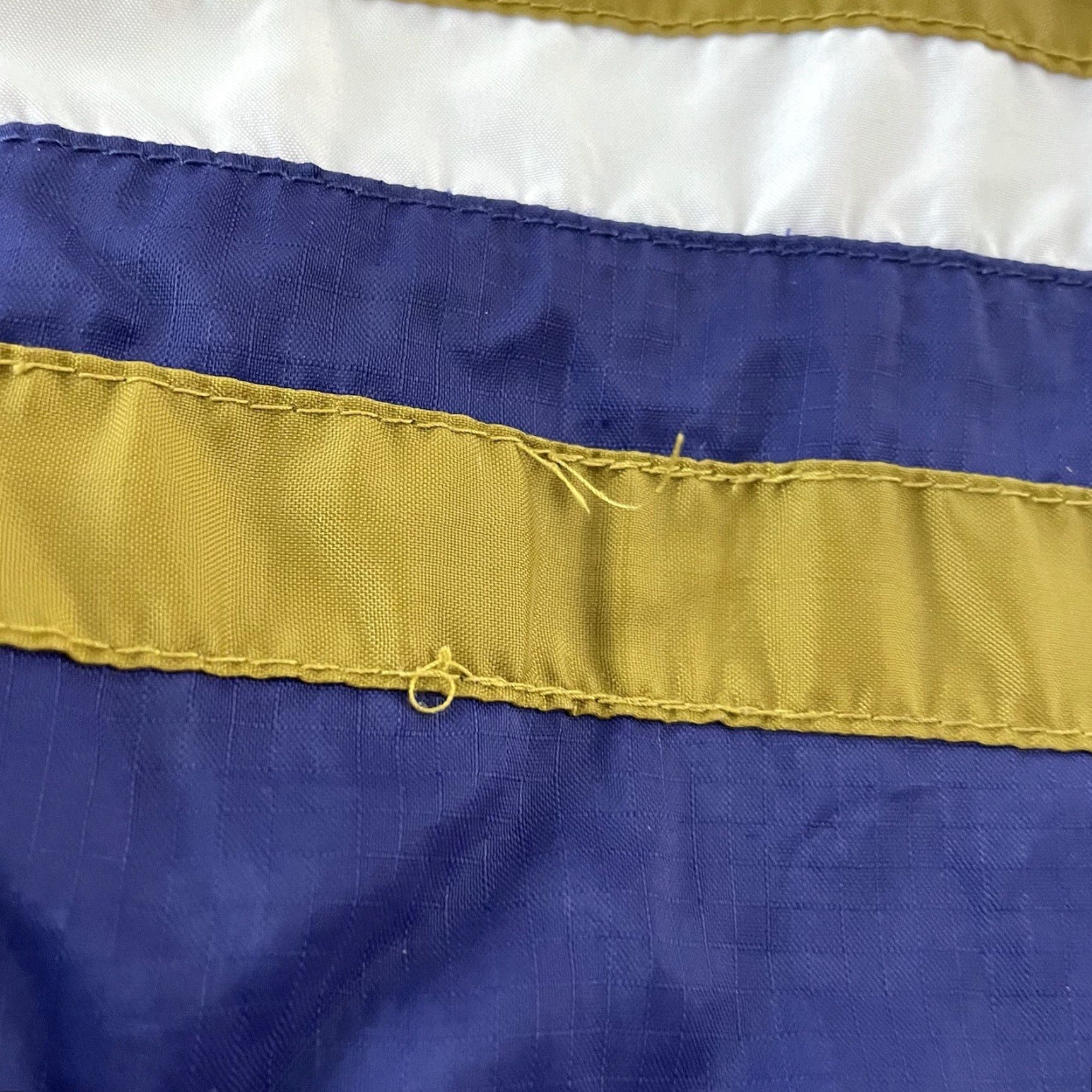Nike Nike Windbreaker Jacket Women M White Blue Gold Full Zip Lined Nylon VTG Track Windbreaker Size M / US 6-8 / IT 42-44 - 4 Thumbnail