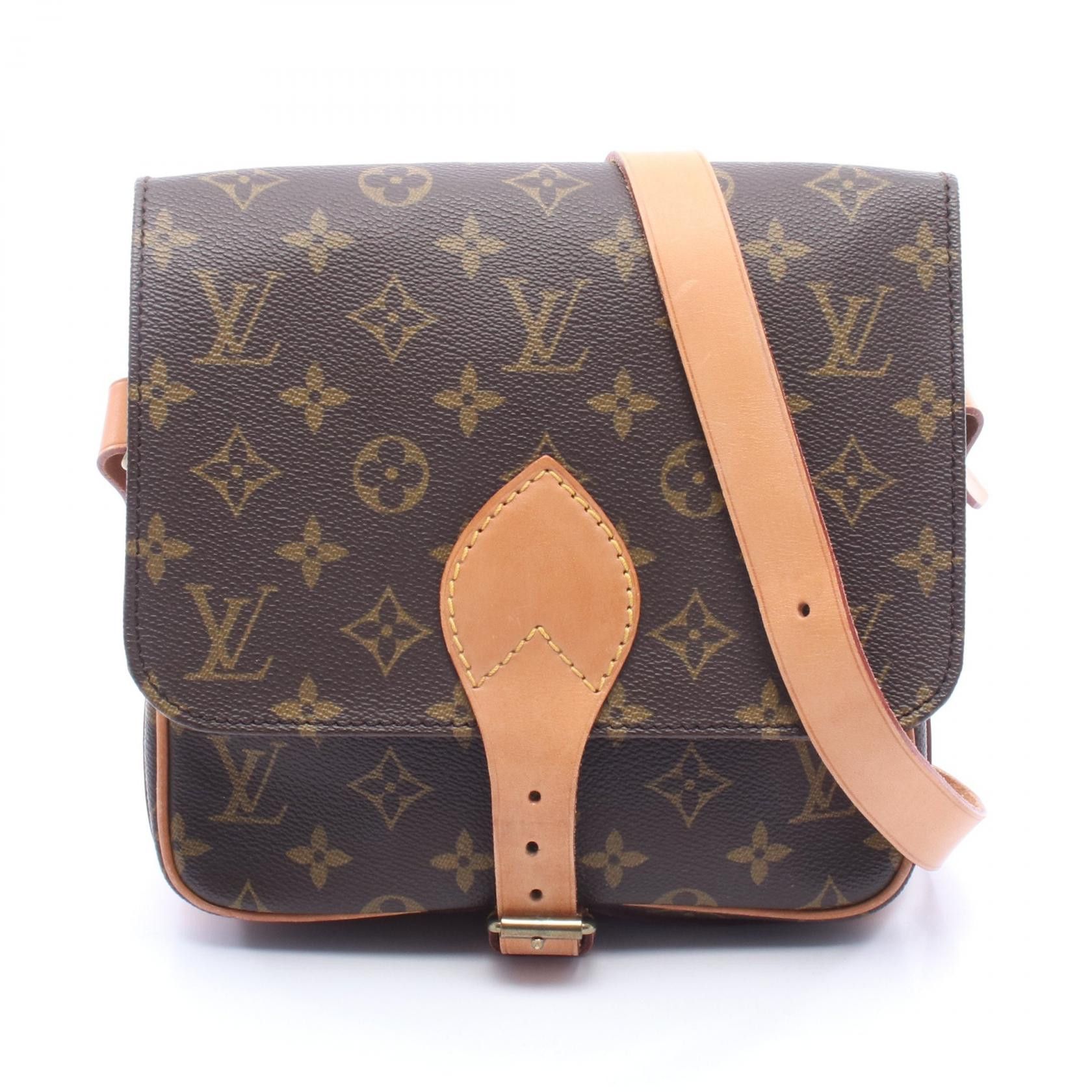 Louis Vuitton Louis Vuitton Louis Vuitton Cartouchiere MM Monogram shoulder bag Textile Shoulder Bag M51253 DUTY FREE for USA Size ONE SIZE - 1 Thumbnail
